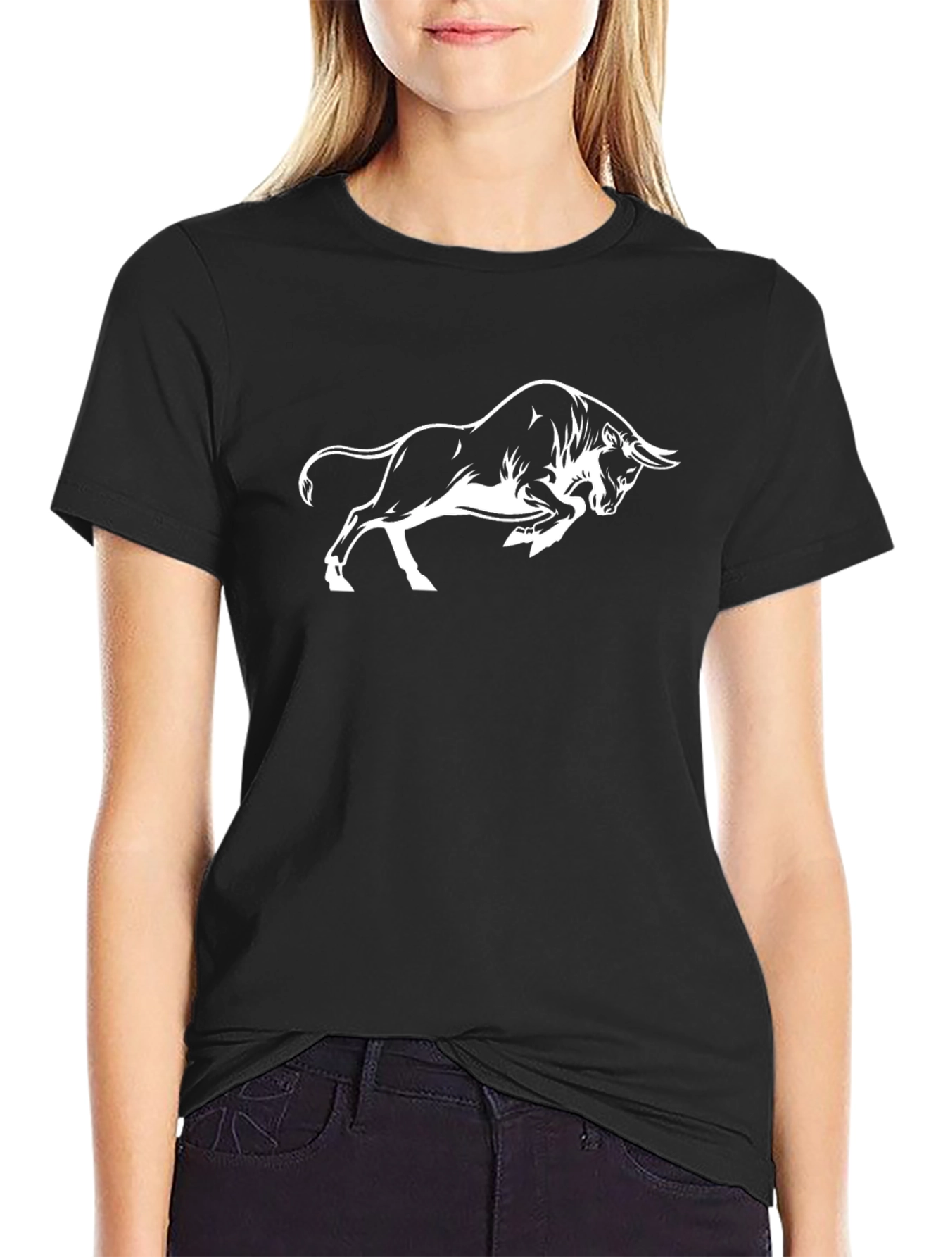 Black Black Bull Graphic Tee - Men's Casual Short Sleeve Shirt view 2