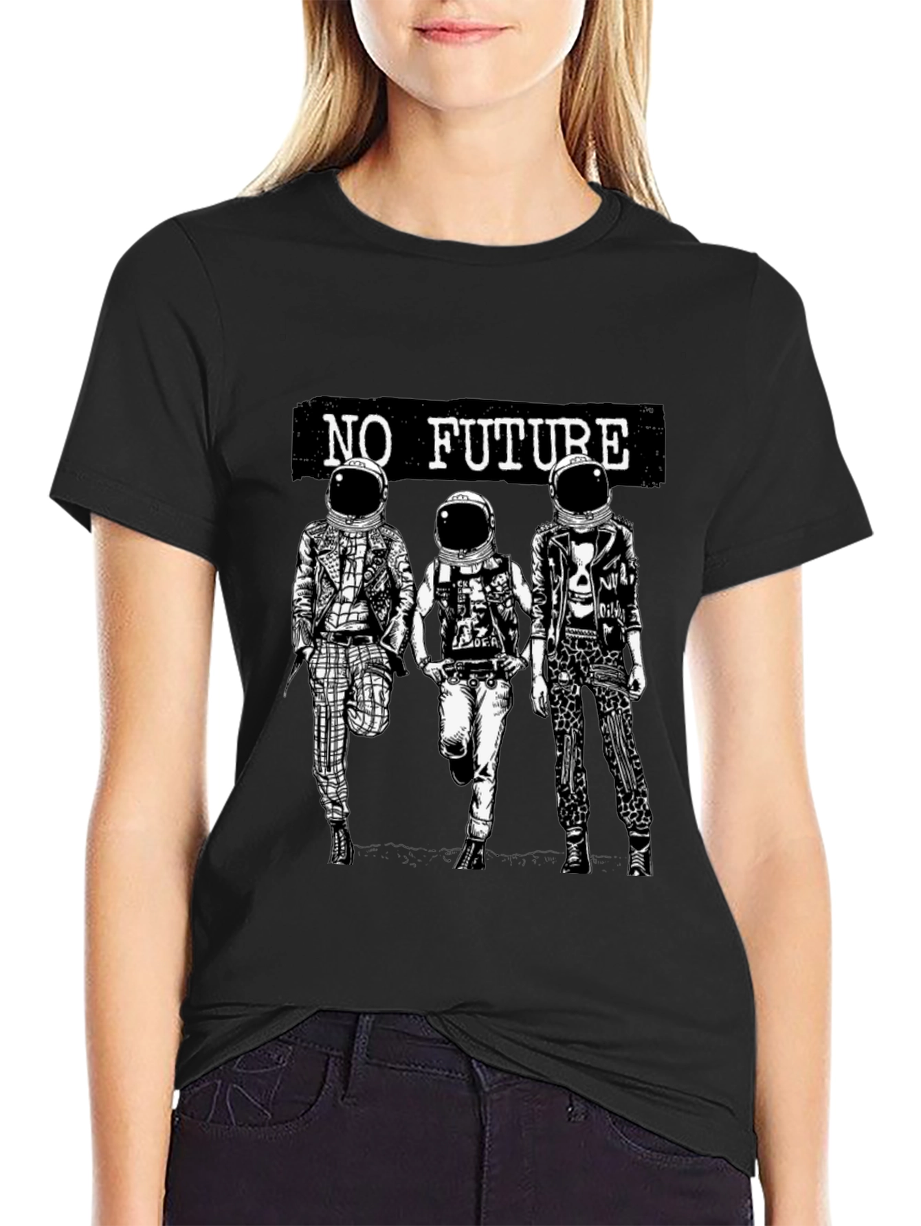 No Future Spaceman Graphic Tee - 2