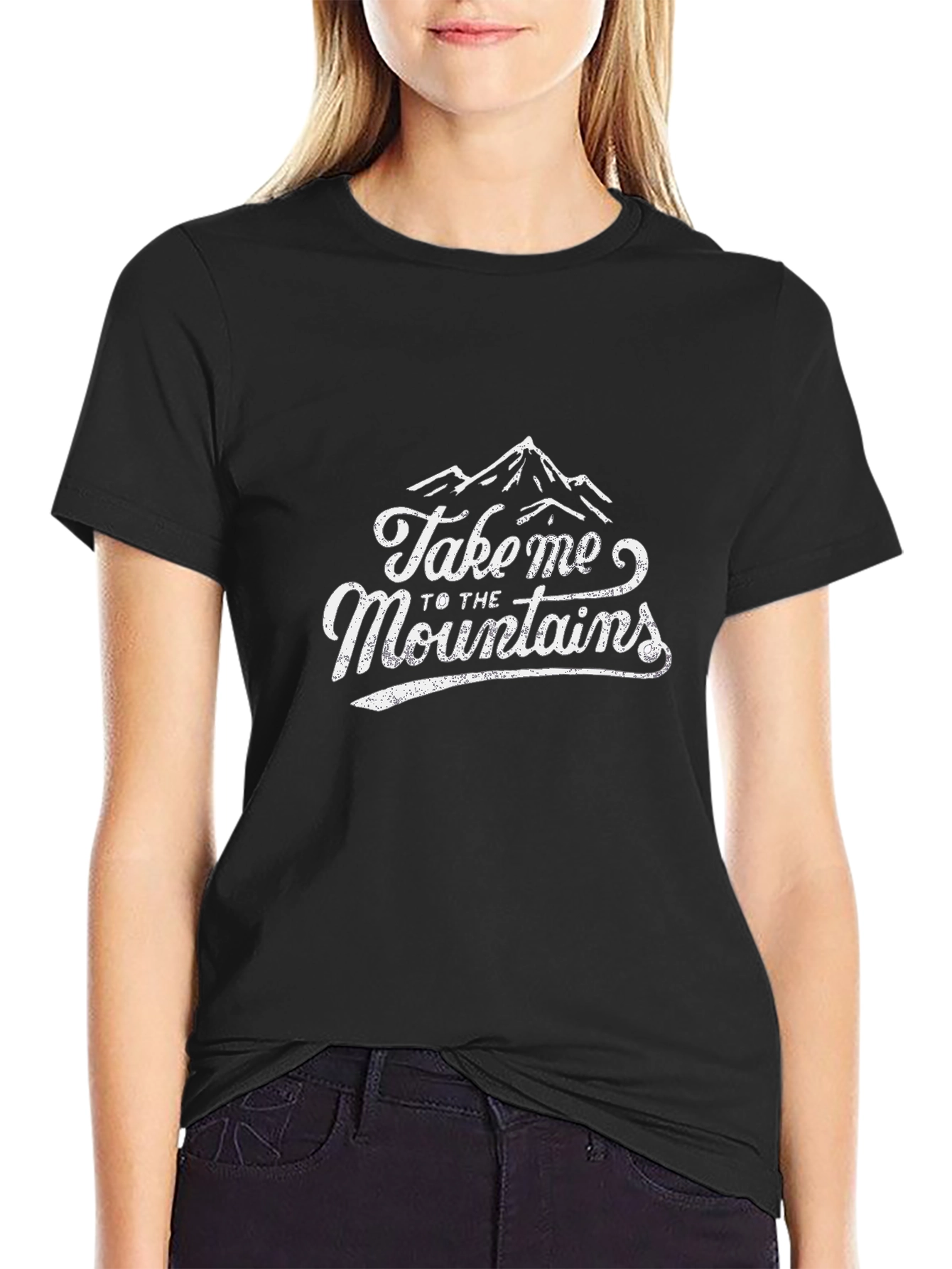 Black Take Me To The Mountains Black Tee view 2