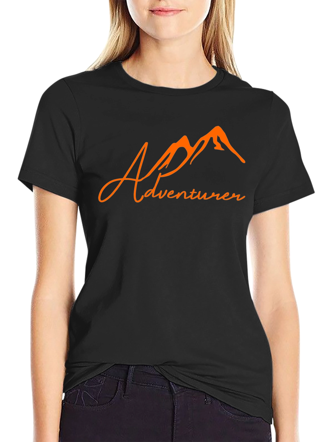 Black Adventurer Mountain Graphic Tee view 2