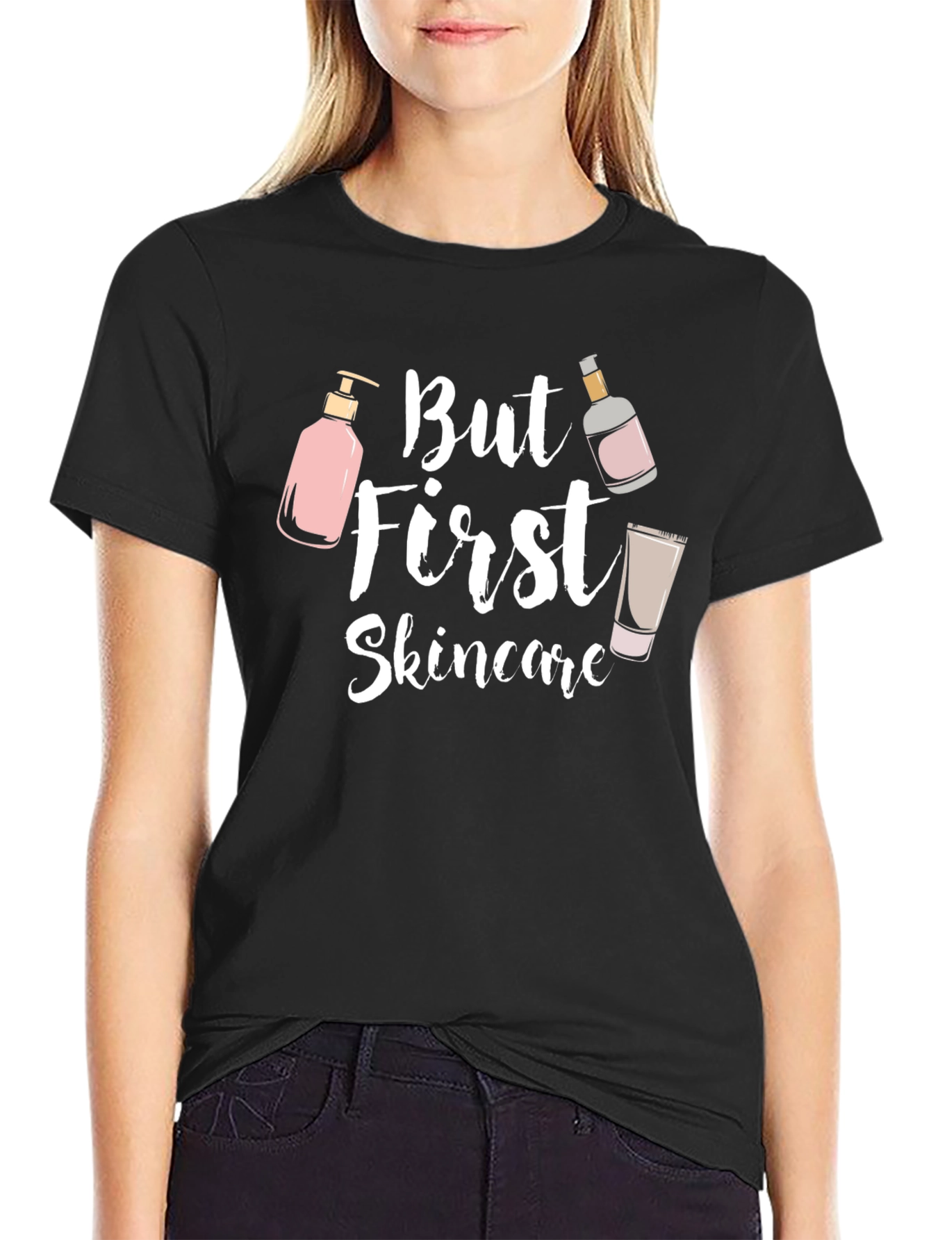 Black But First Skincare Graphic Tee view 2