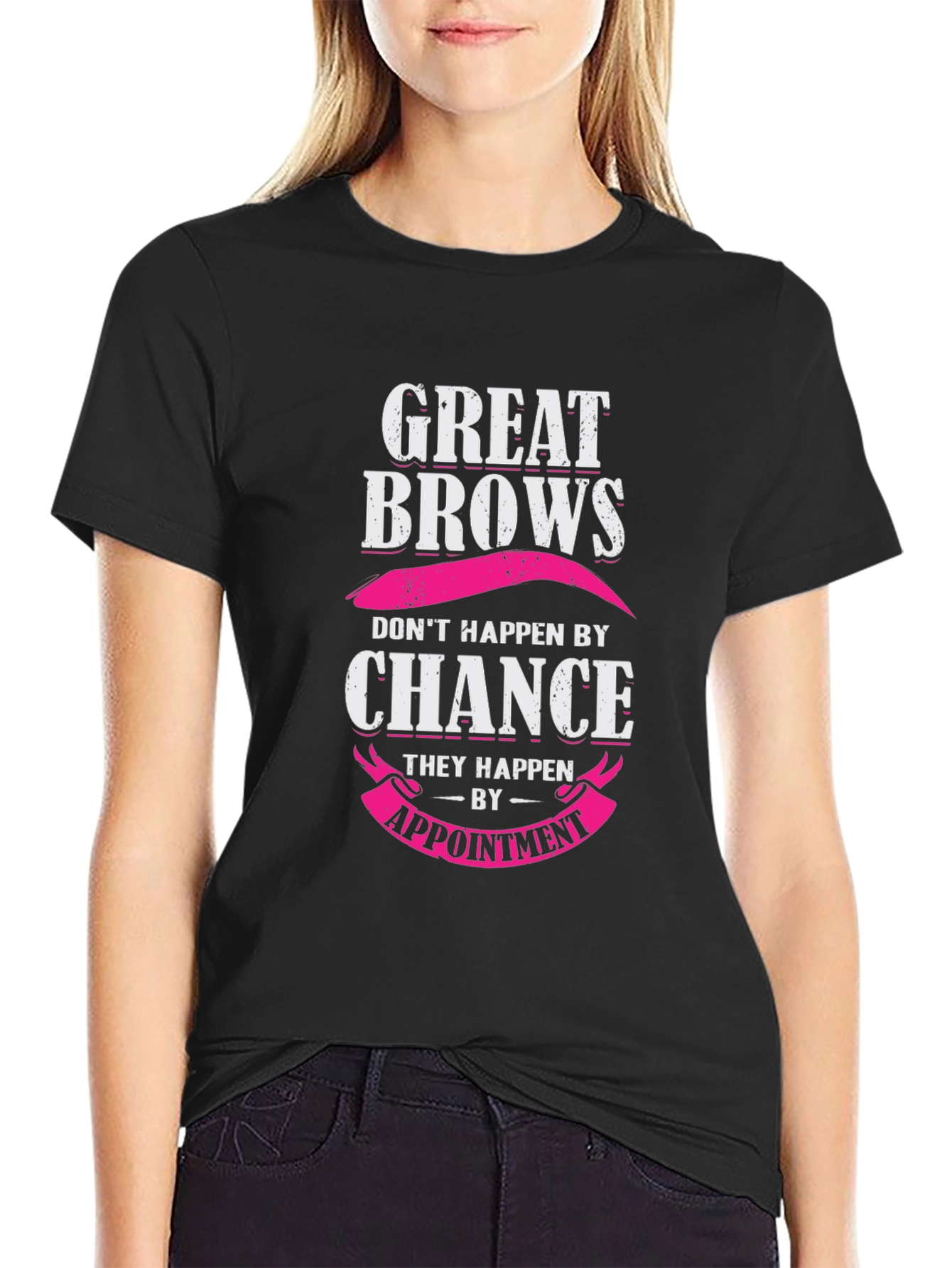 Black Great Brows Appointment T-Shirt view 2