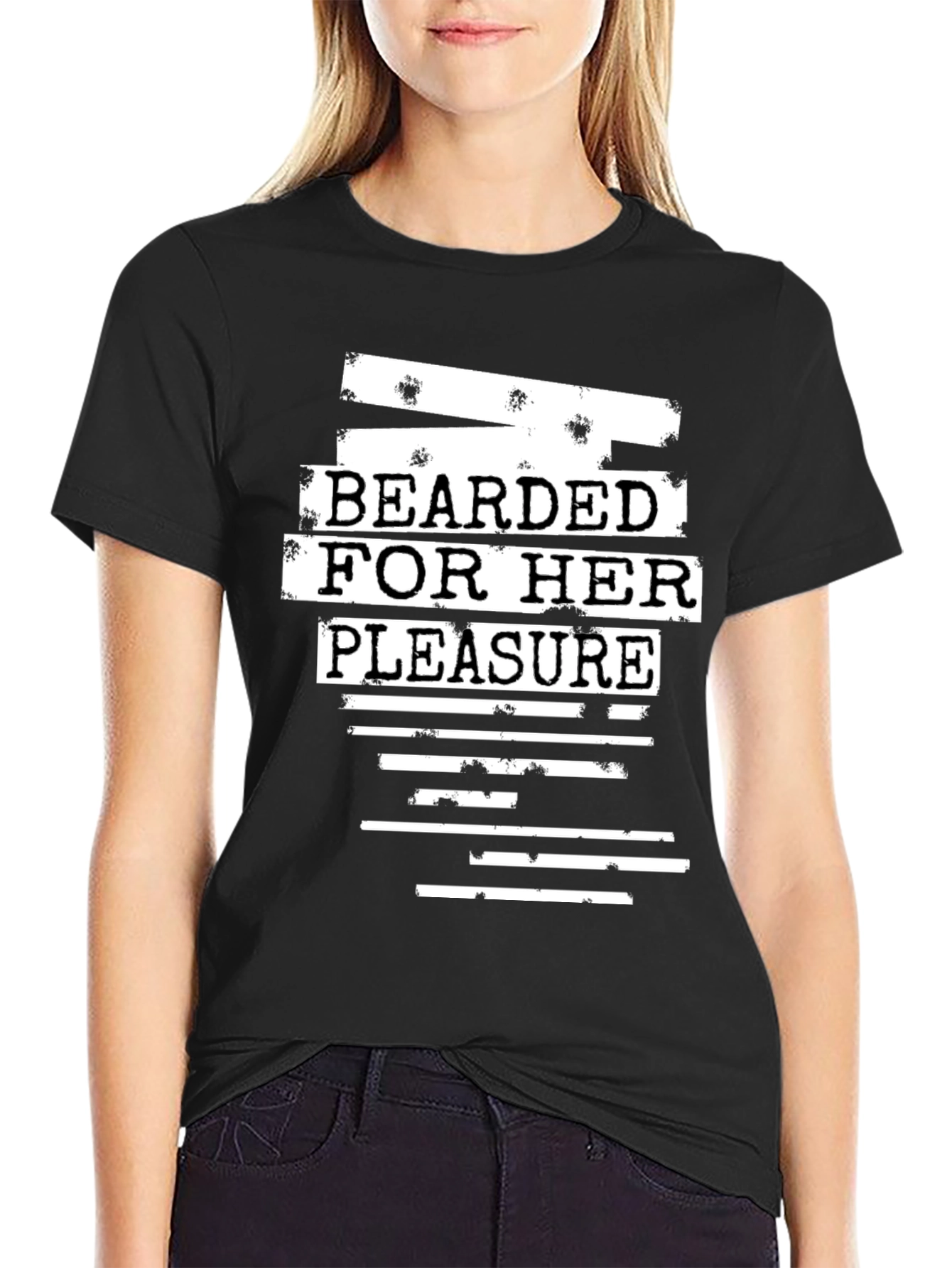 Black Bearded for Her Pleasure Graphic Tee view 2