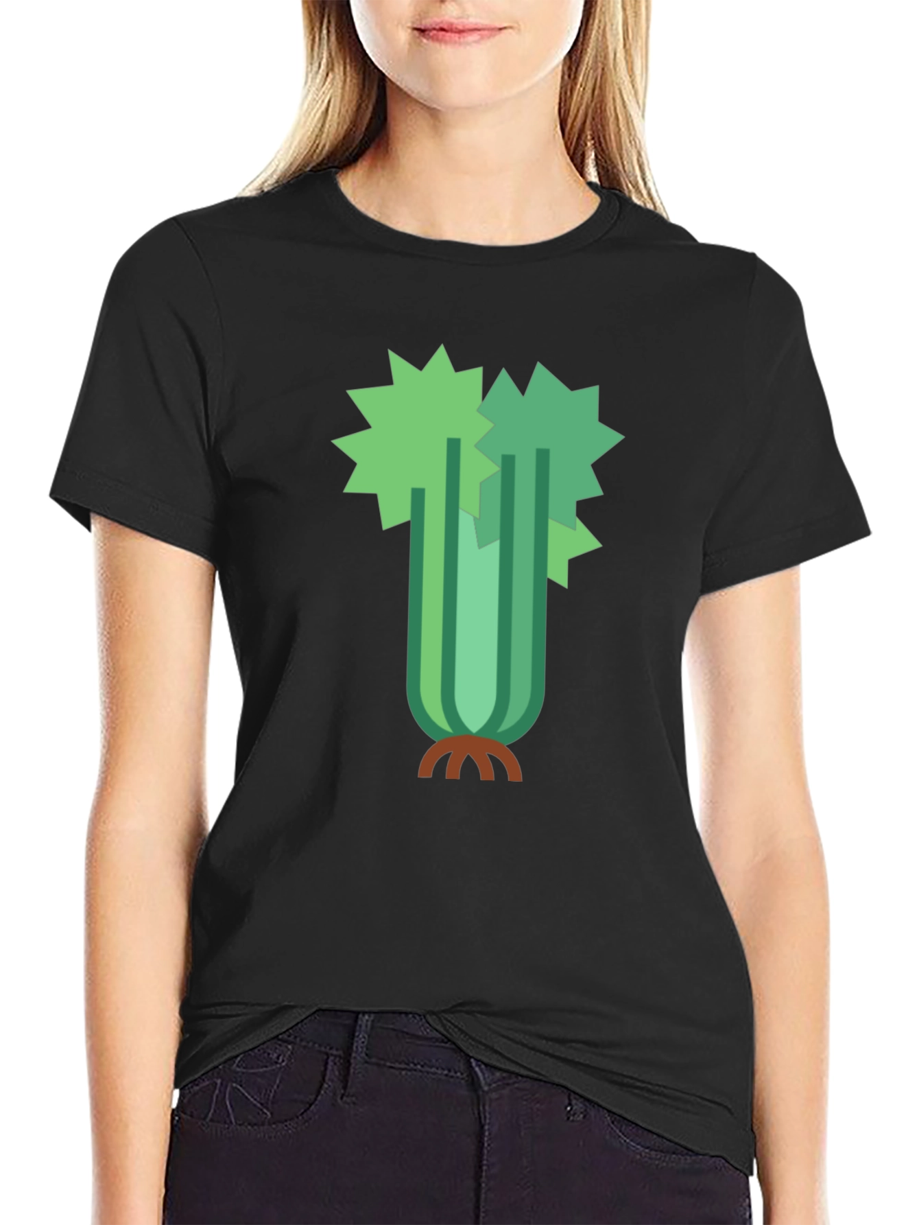 Black Celery Graphic Tee - Fresh Style! view 2