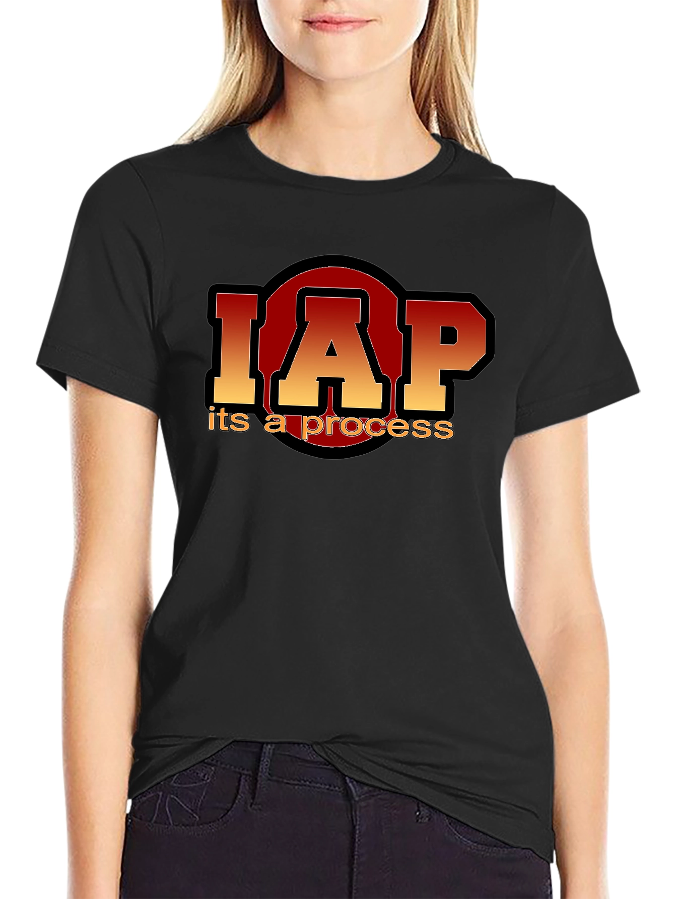 Black IAP It's A Process Graphic Tee view 2