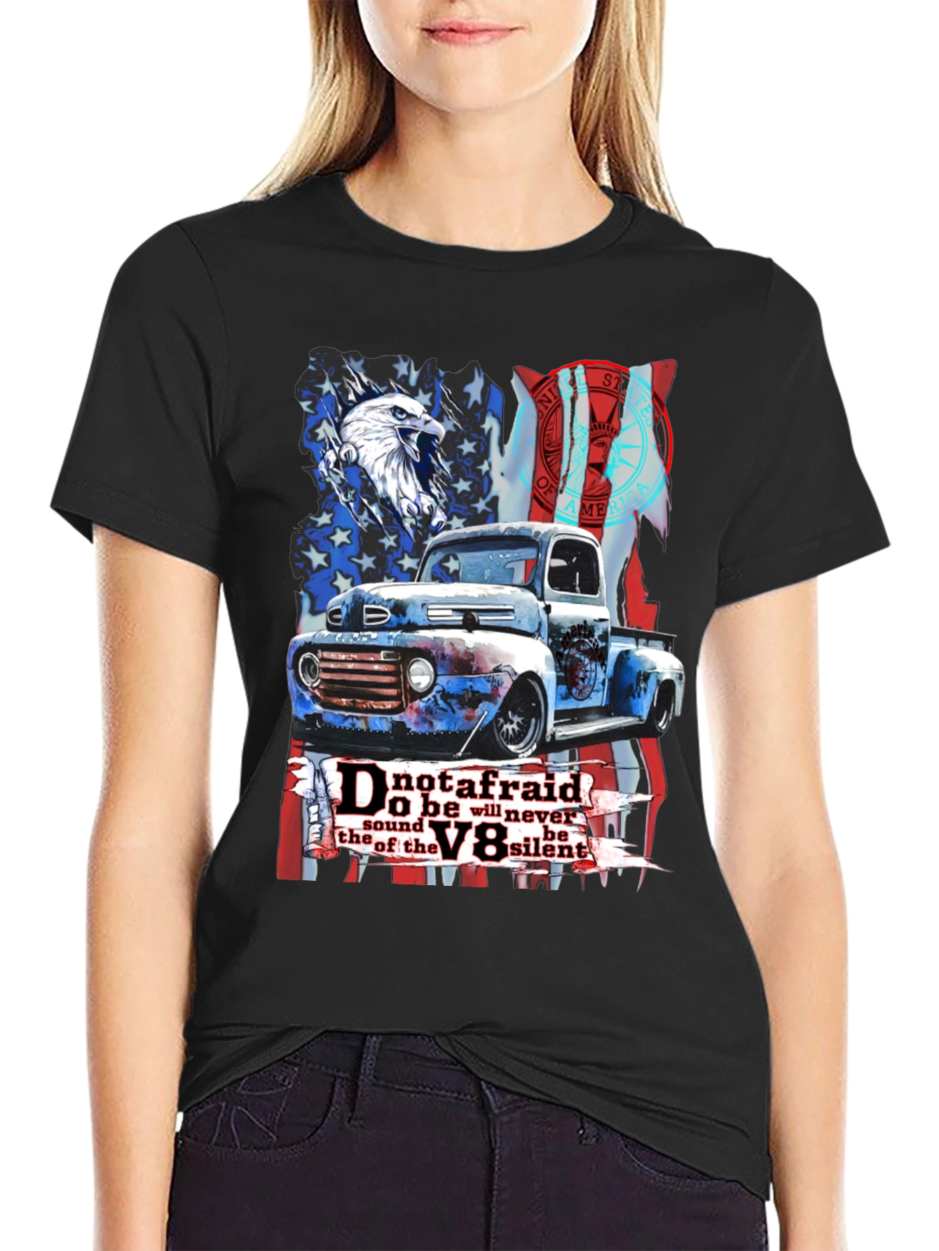 Patriotic V8 Truck Graphic Tee - 2