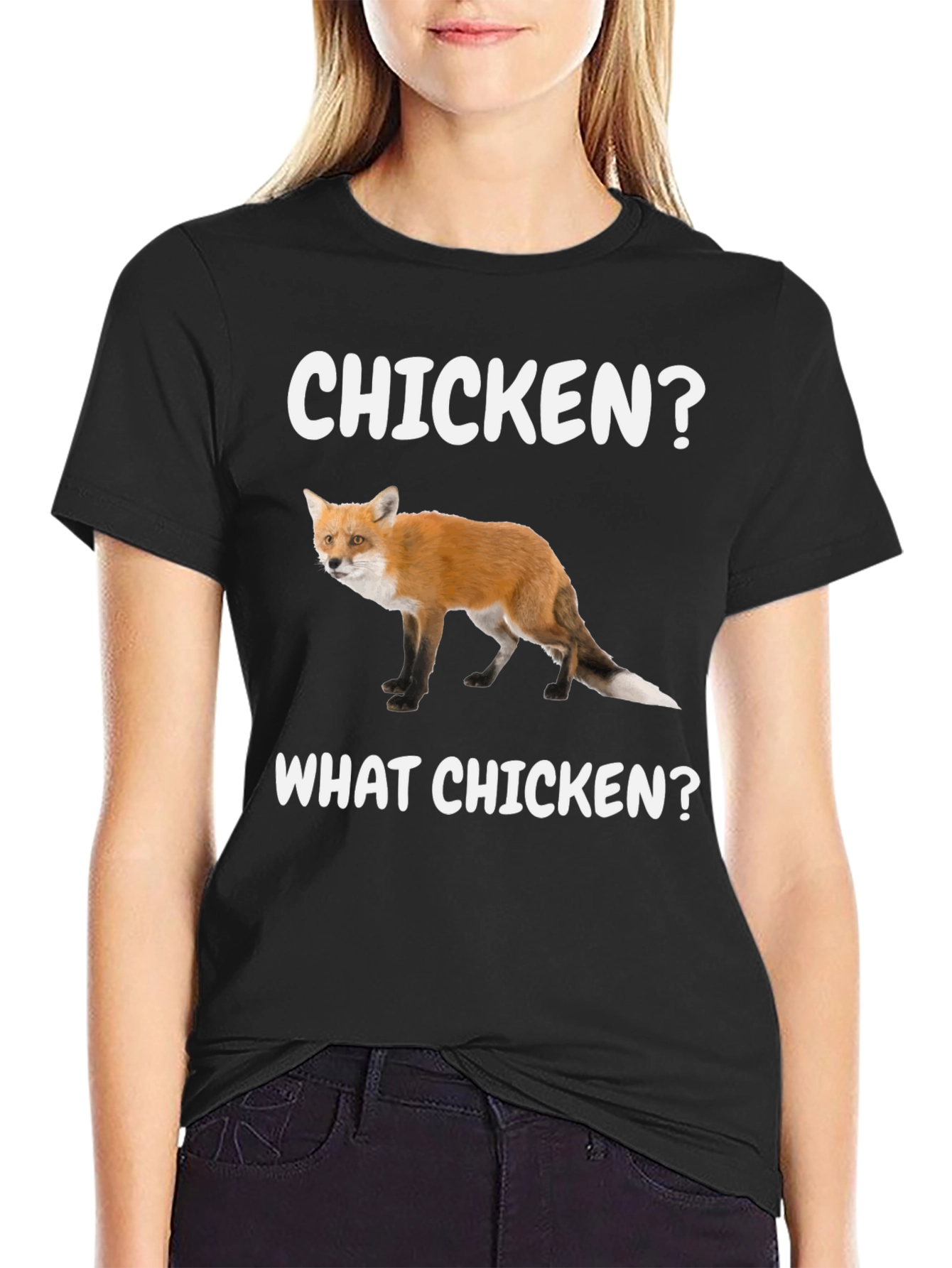Black Chicken? What Chicken? Fox Graphic Tee view 2