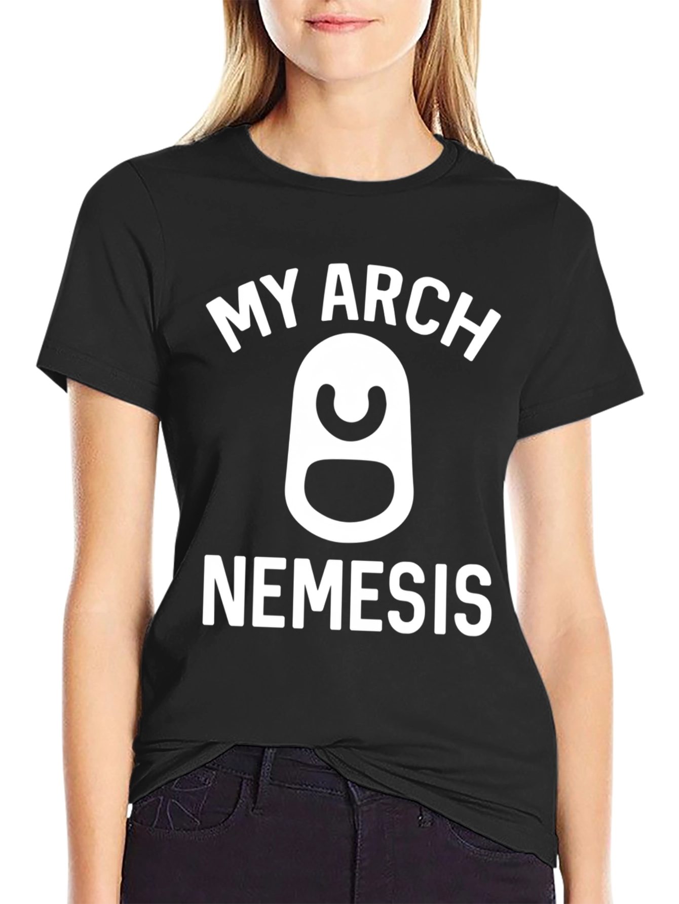 Black My Arch Nemesis T-Shirt - Funny Linux Tee view 2
