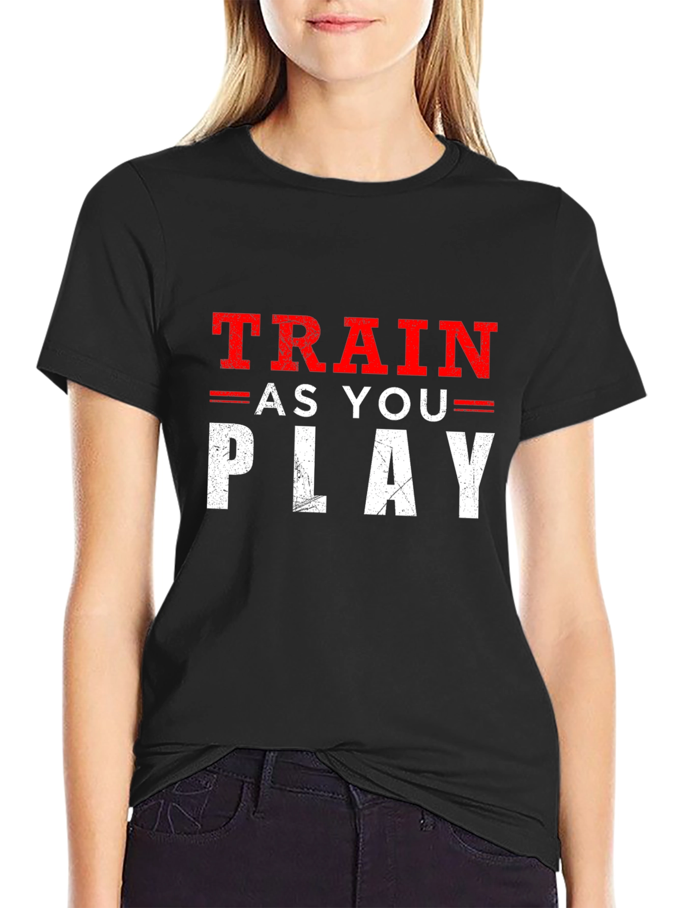 Black Train As You Play Graphic T-Shirt view 2