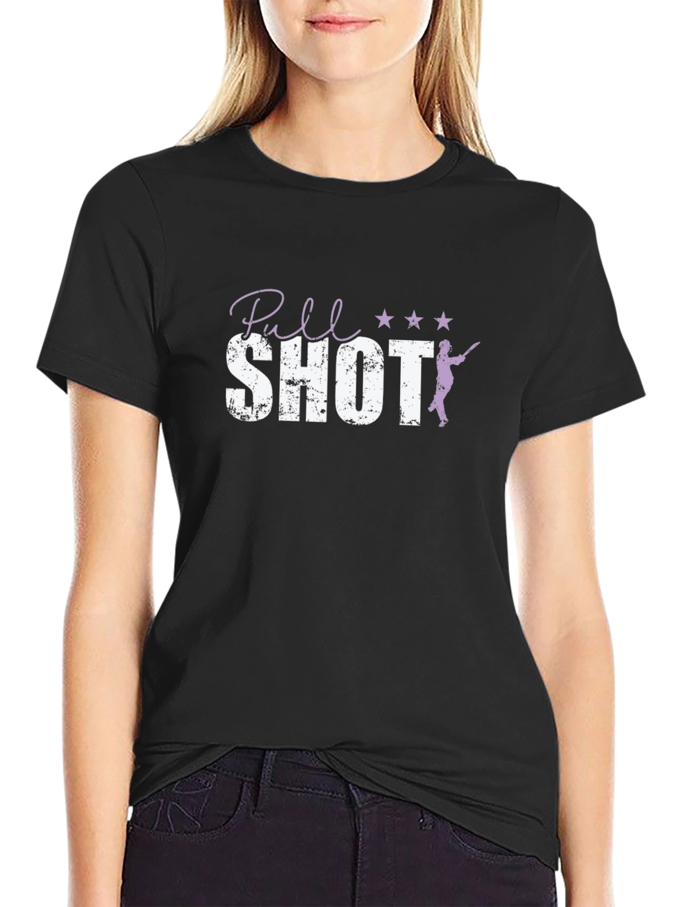 Black Pull Shot T-Shirt - Billiards Pool Player Tee view 2