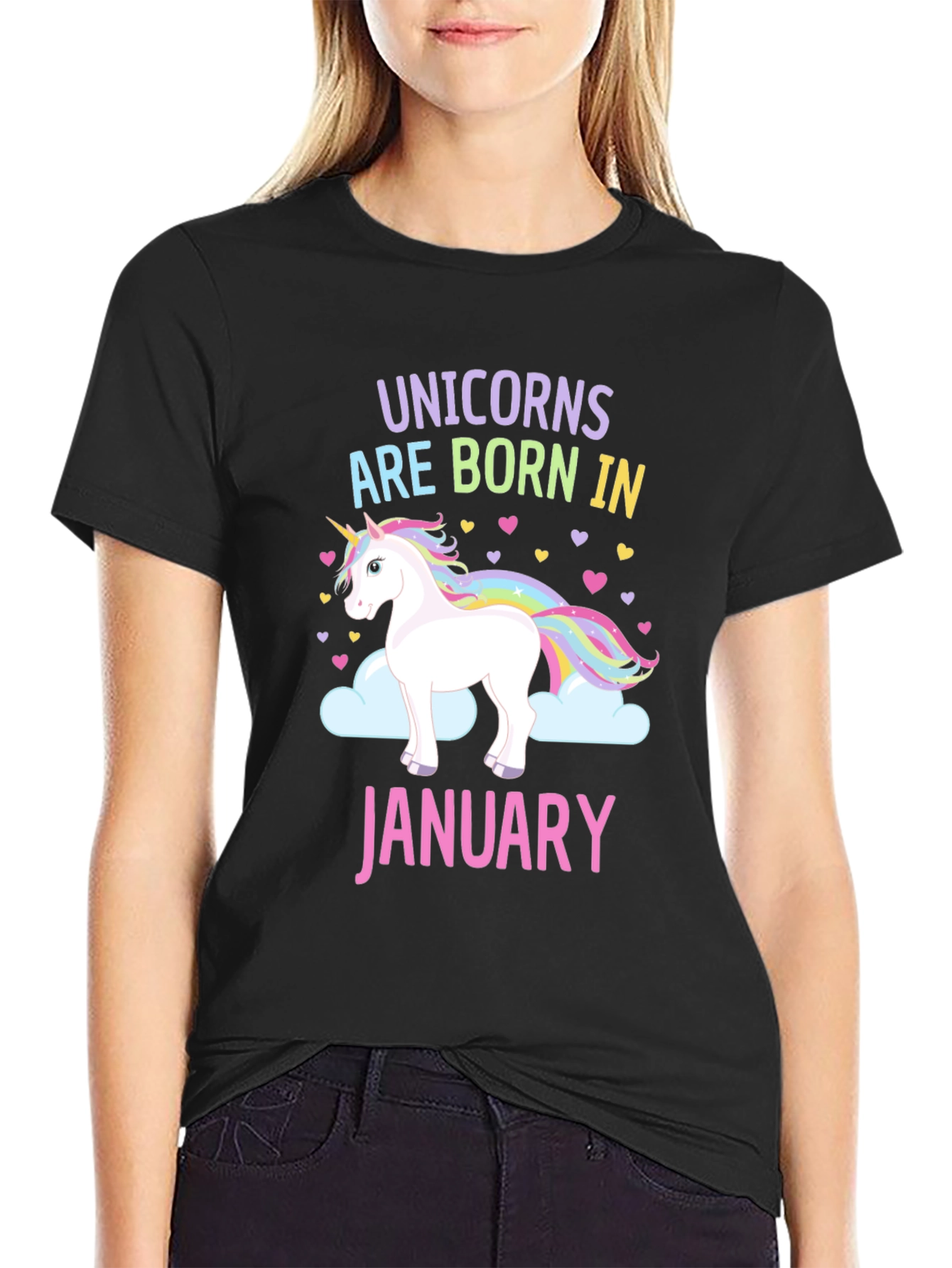 Unicorns Born in January T-Shirt - 2