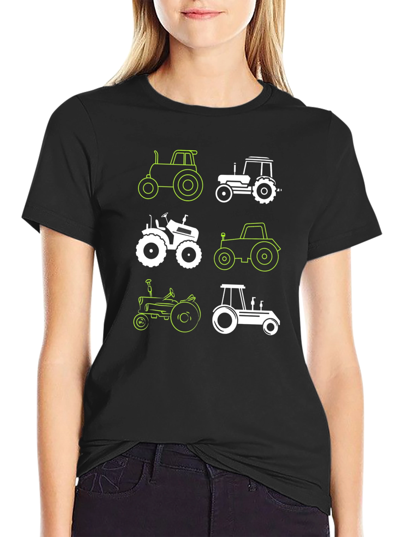 Black Tractor Graphic Tee - Farm Life Apparel view 2