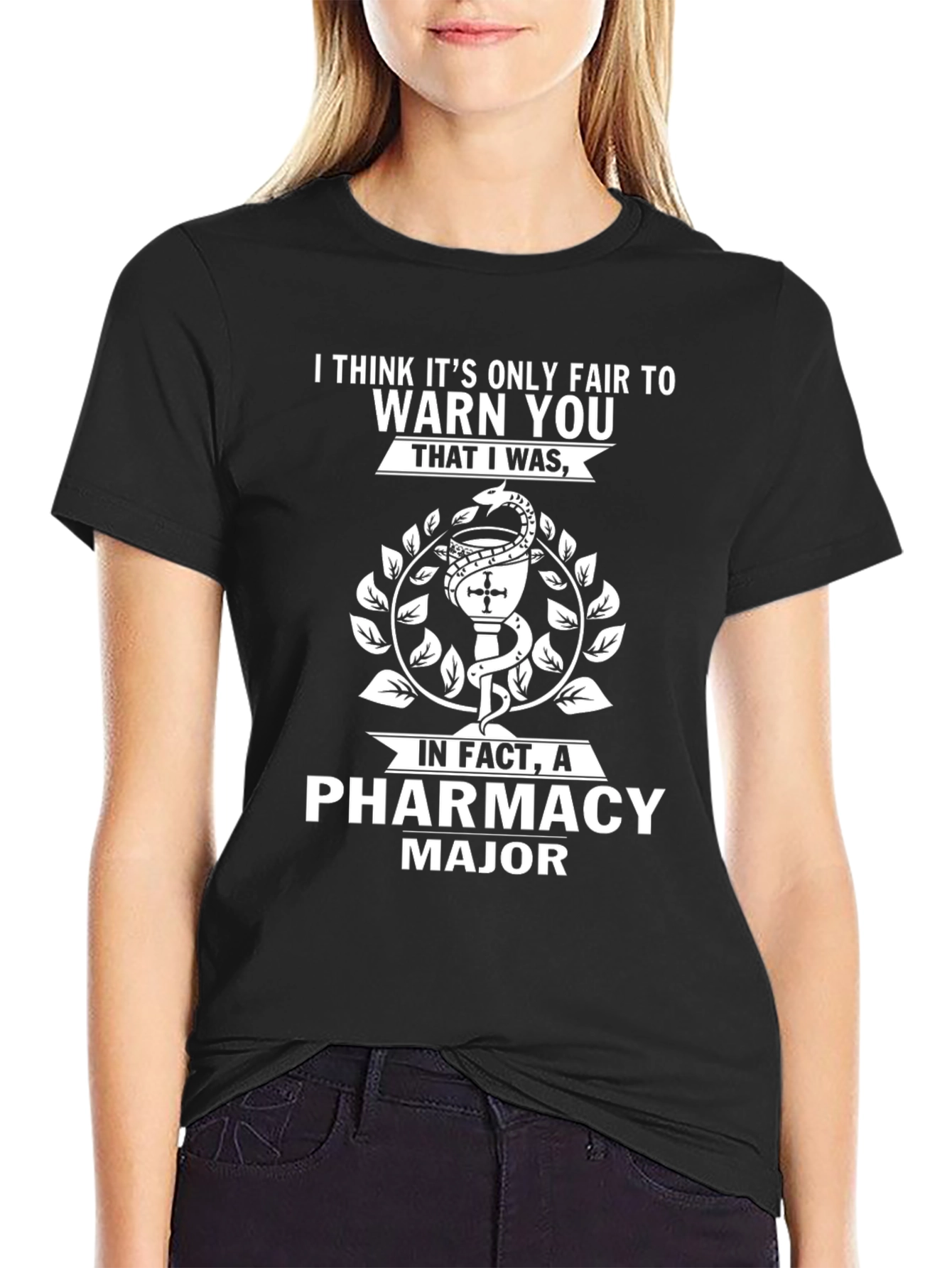 Black Pharmacy Major Black T-Shirt view 2