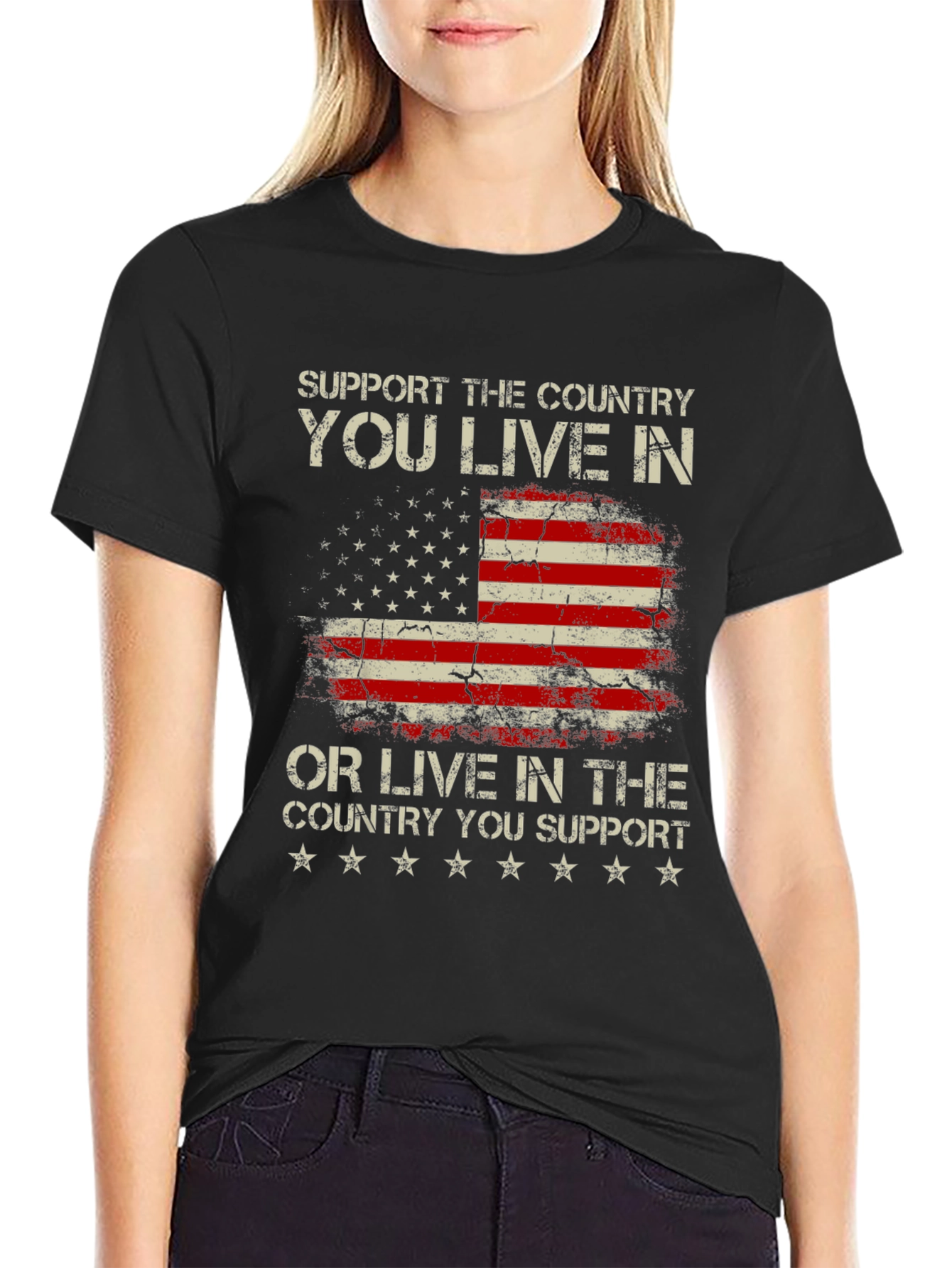 Patriotic USA Flag T-Shirt - Support Your Country - 2