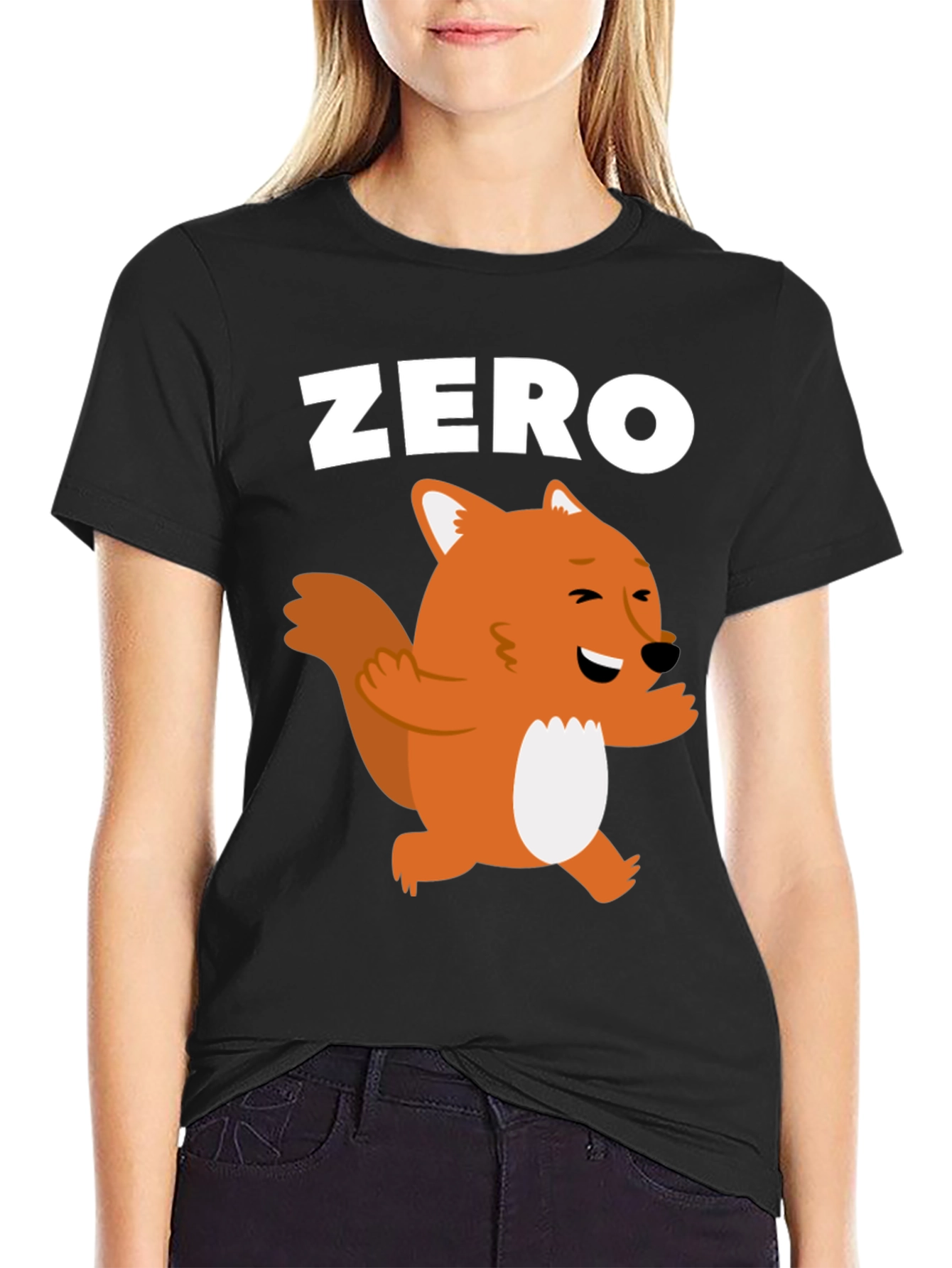 Black Zero Fox Given Graphic T-Shirt view 2