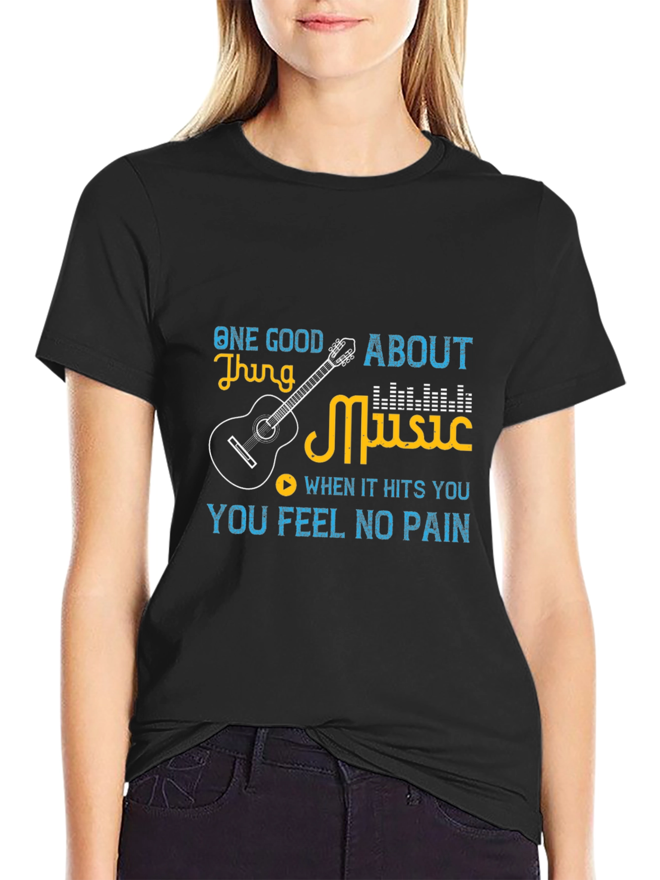 Black Music T-Shirt: One Good Thing About Music view 2