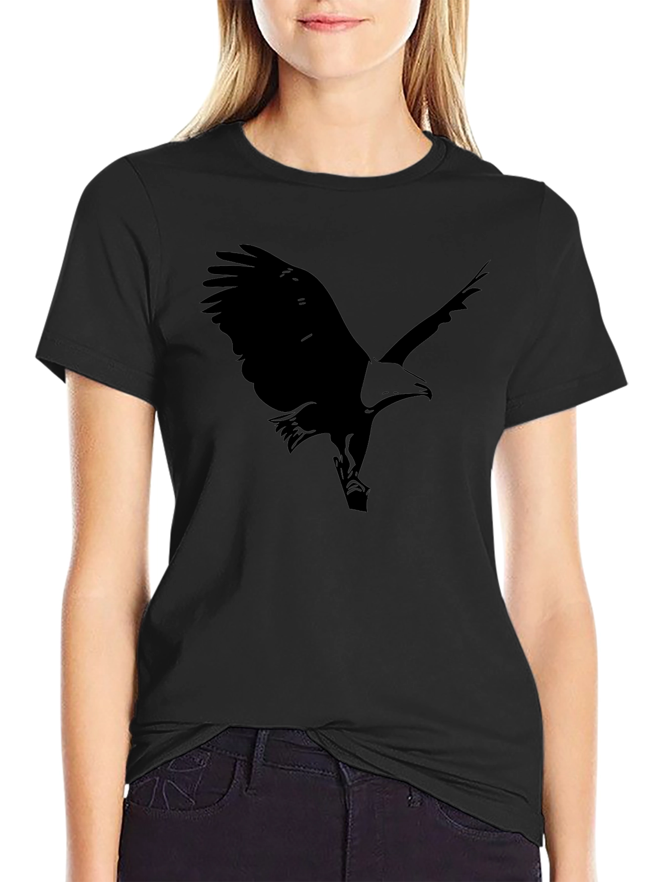 Black Black Eagle Graphic Tee - Stylish Menswear view 2