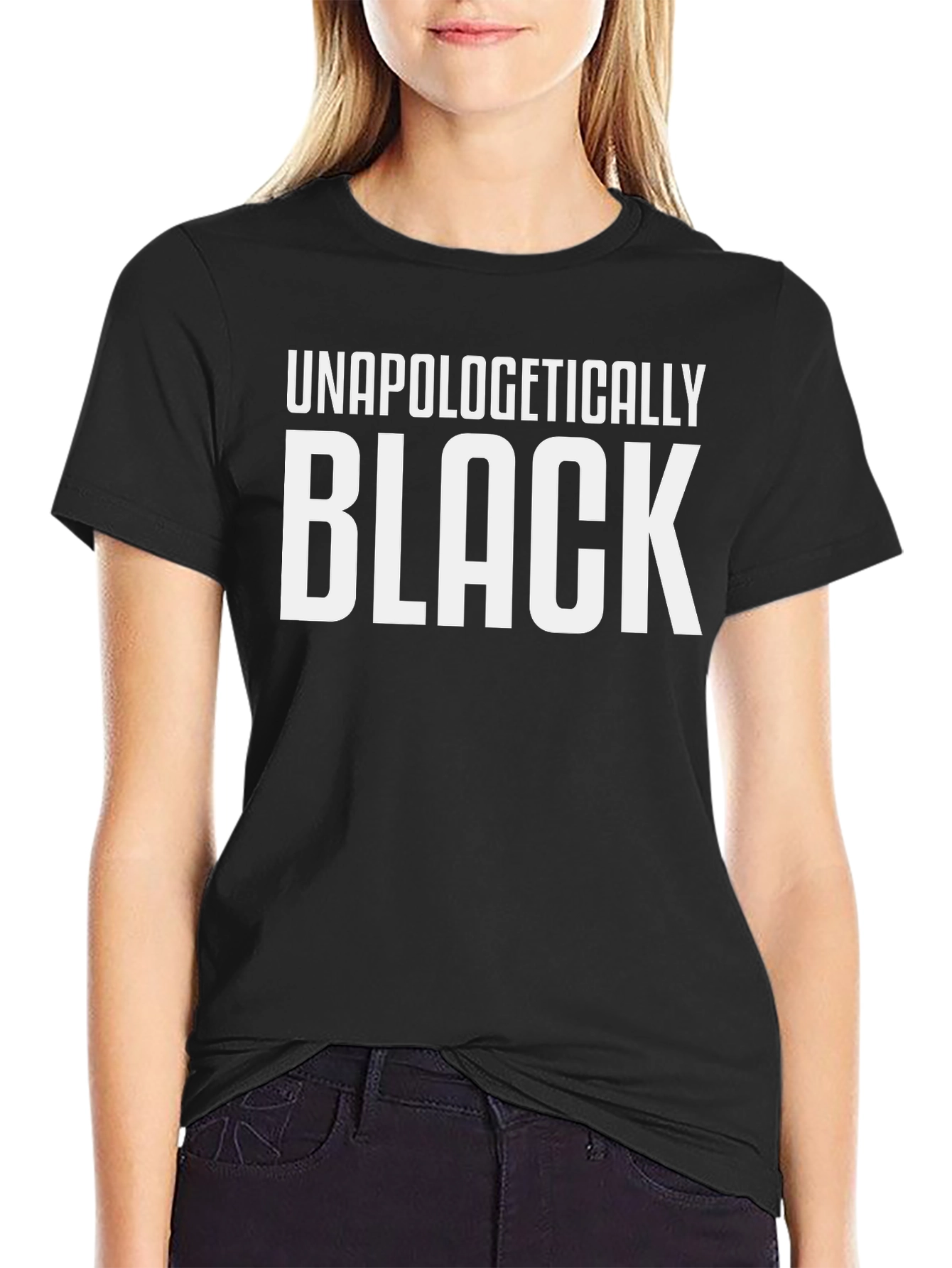 Black Unapologetically Black T-Shirt view 2