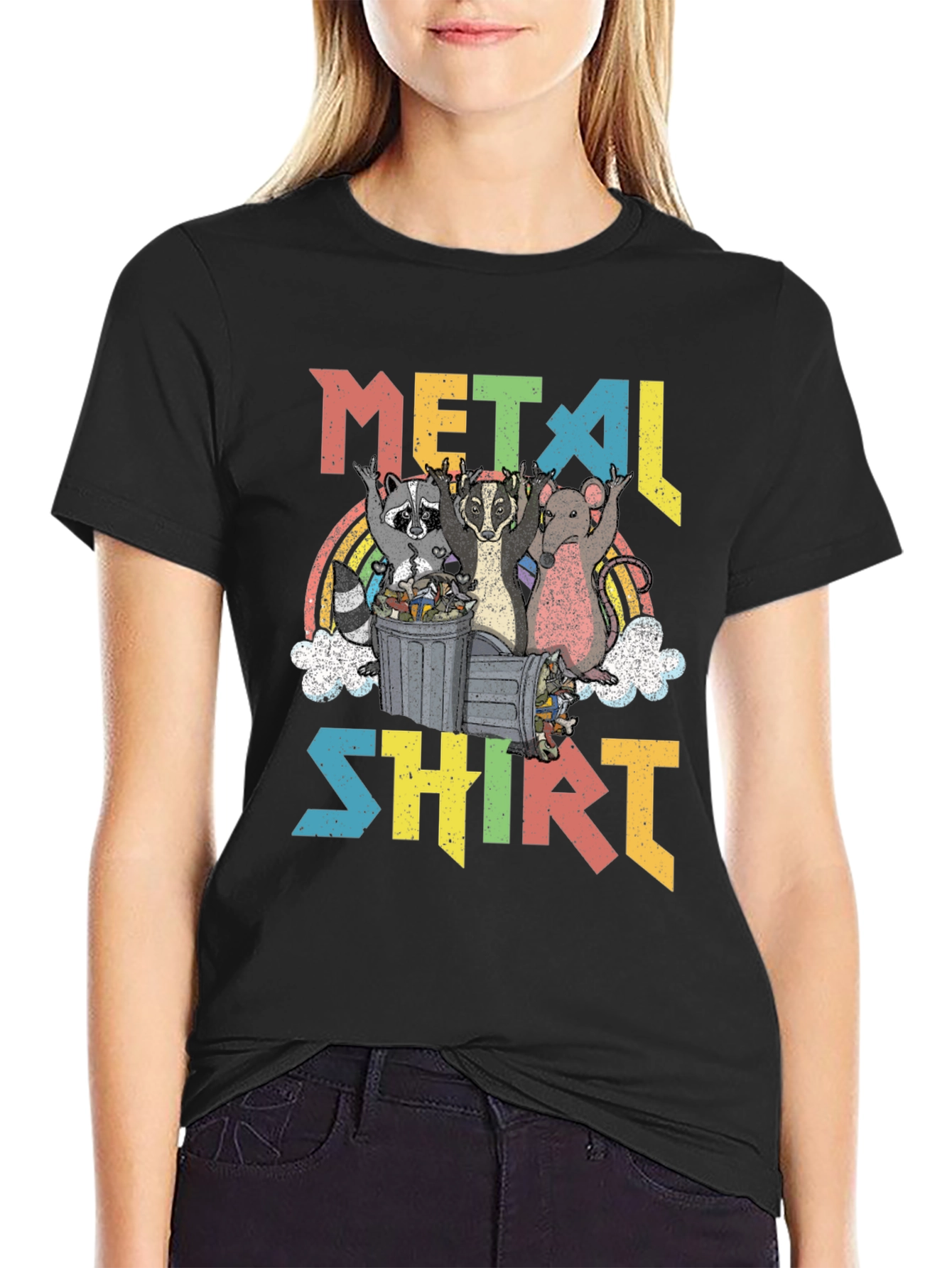 Black Metal Shirt - Trash Panda Band Tee view 2