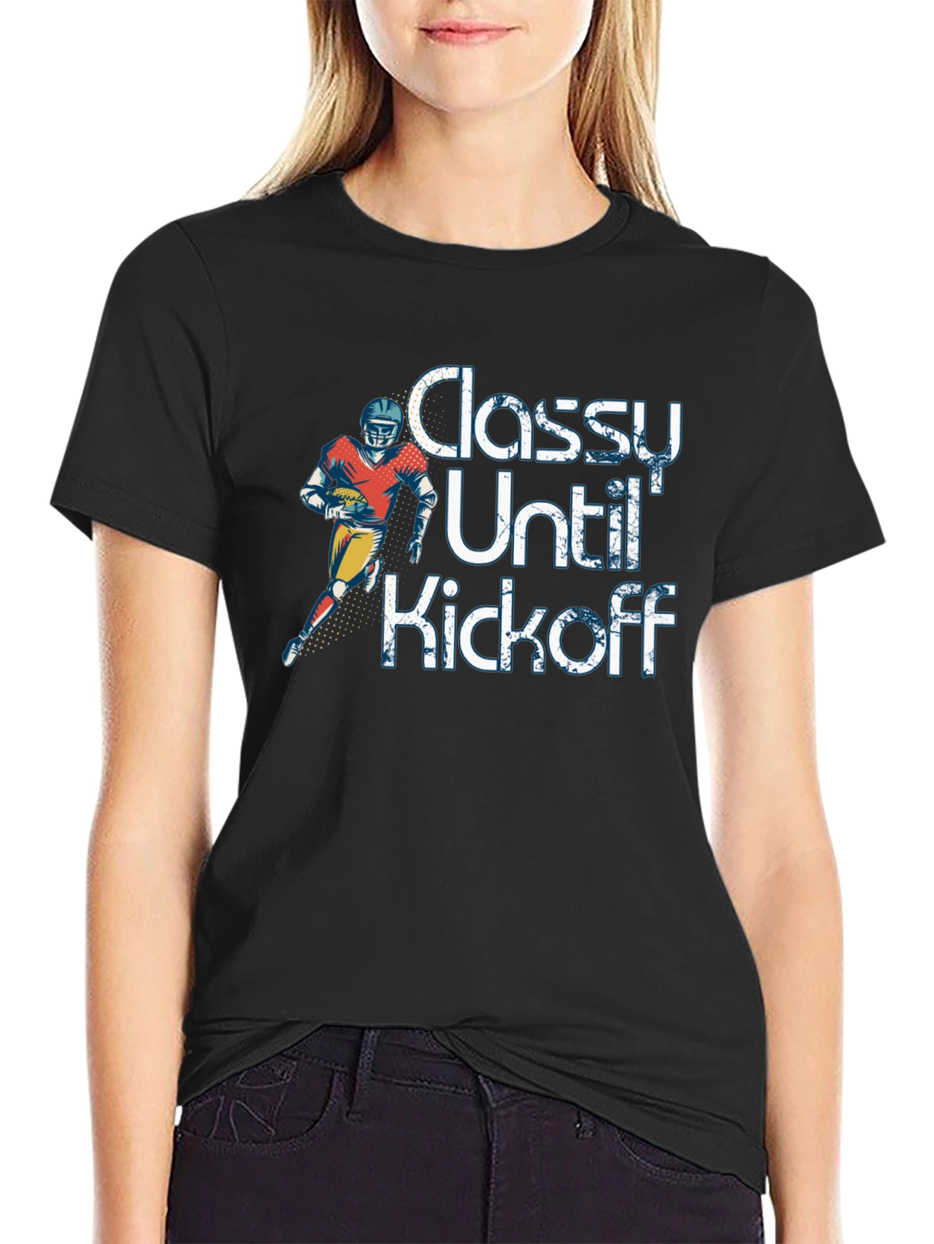 Black Classy Until Kickoff T-Shirt view 2