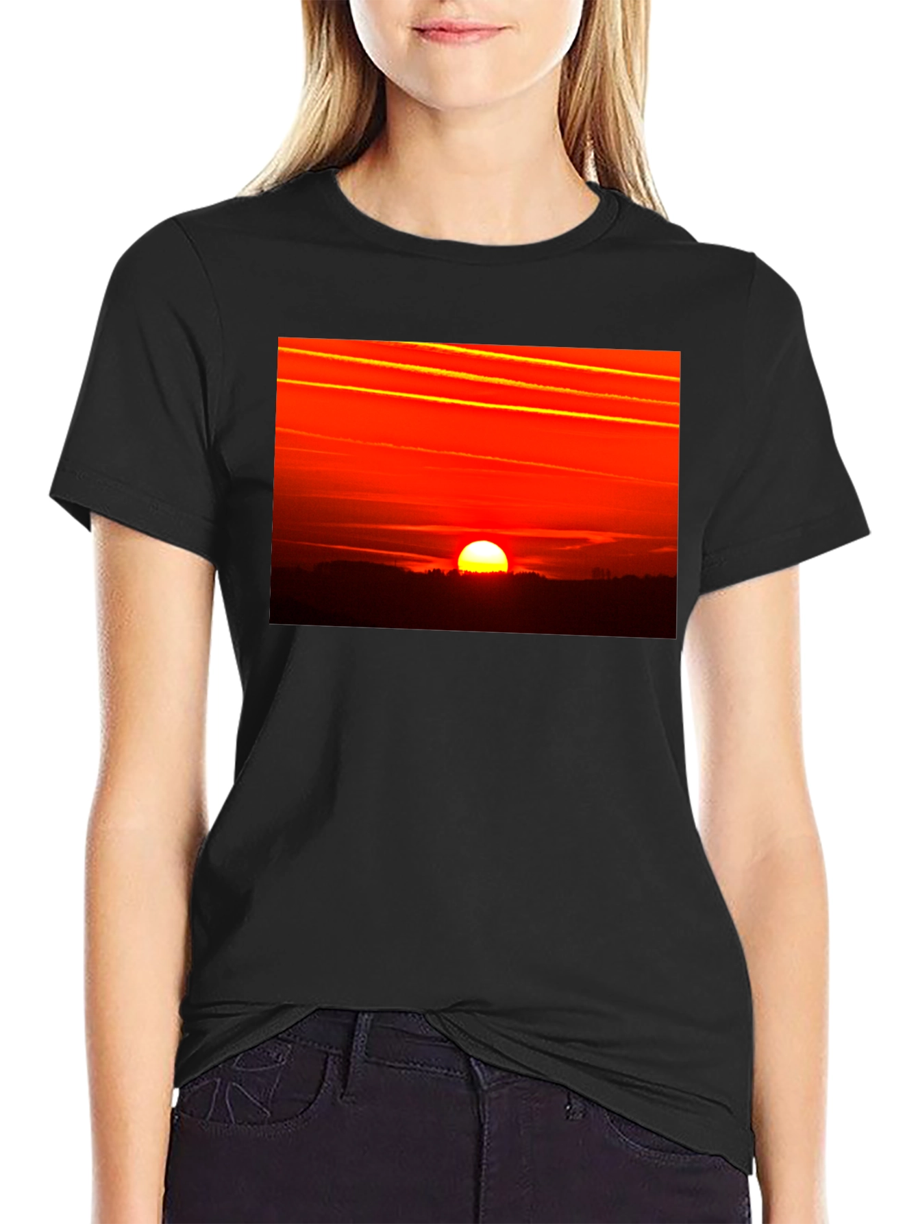 Black Sunset Graphic Tee - Bold & Stylish view 2