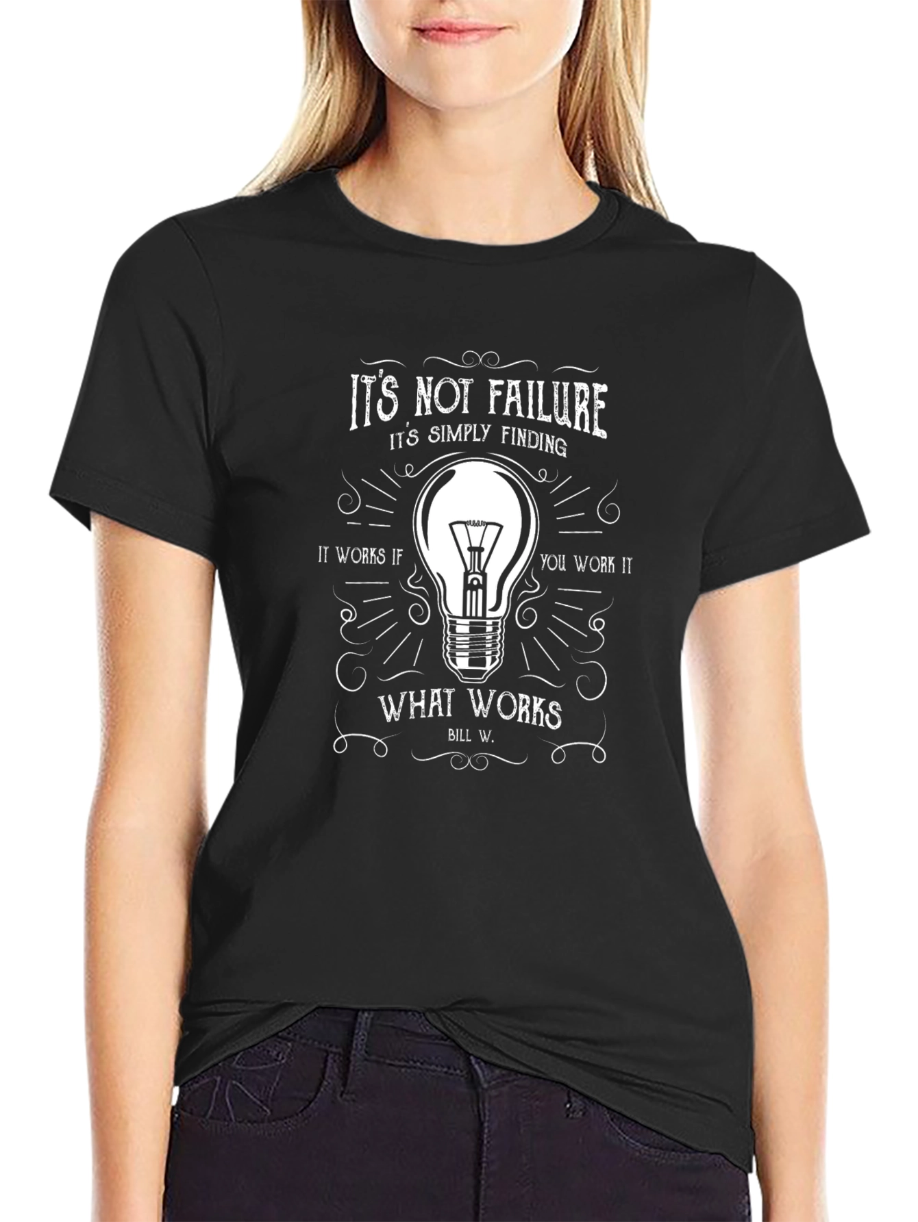 Black It's Not Failure T-Shirt - Men's Graphic Tee view 2
