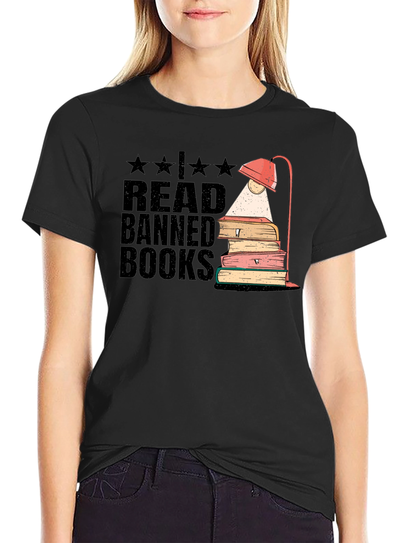 Black Read Banned Books T-Shirt view 2
