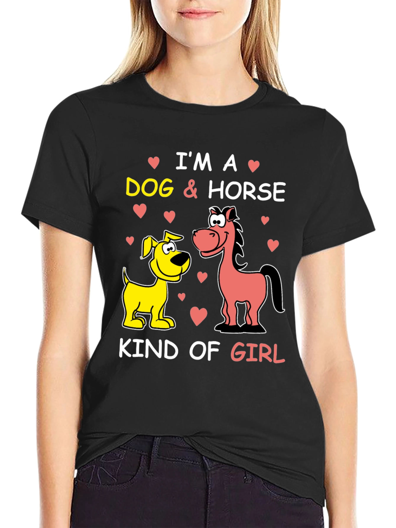 Black Dog & Horse Kind of Girl Graphic Tee view 2