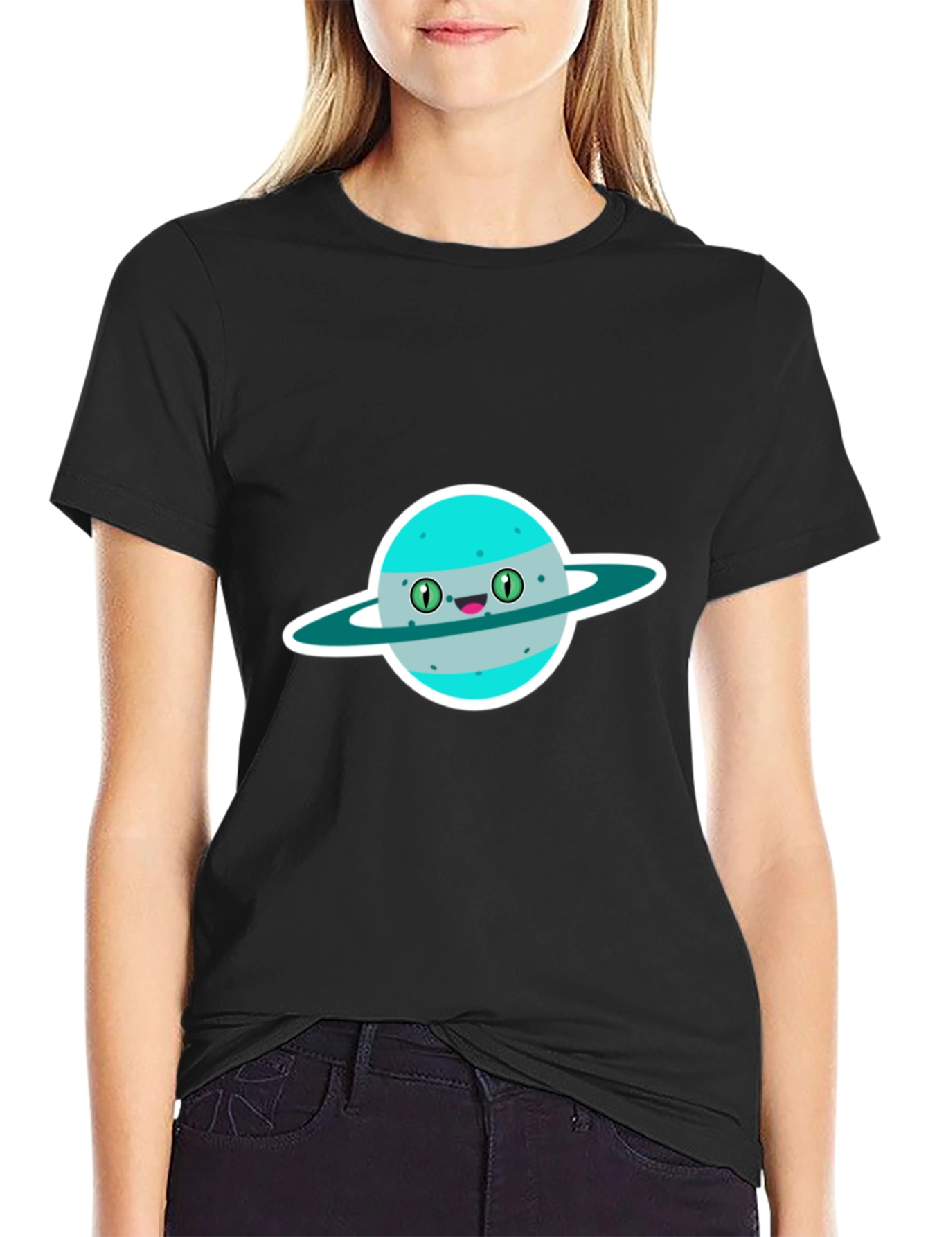 Black Planet Character Graphic T-Shirt view 2