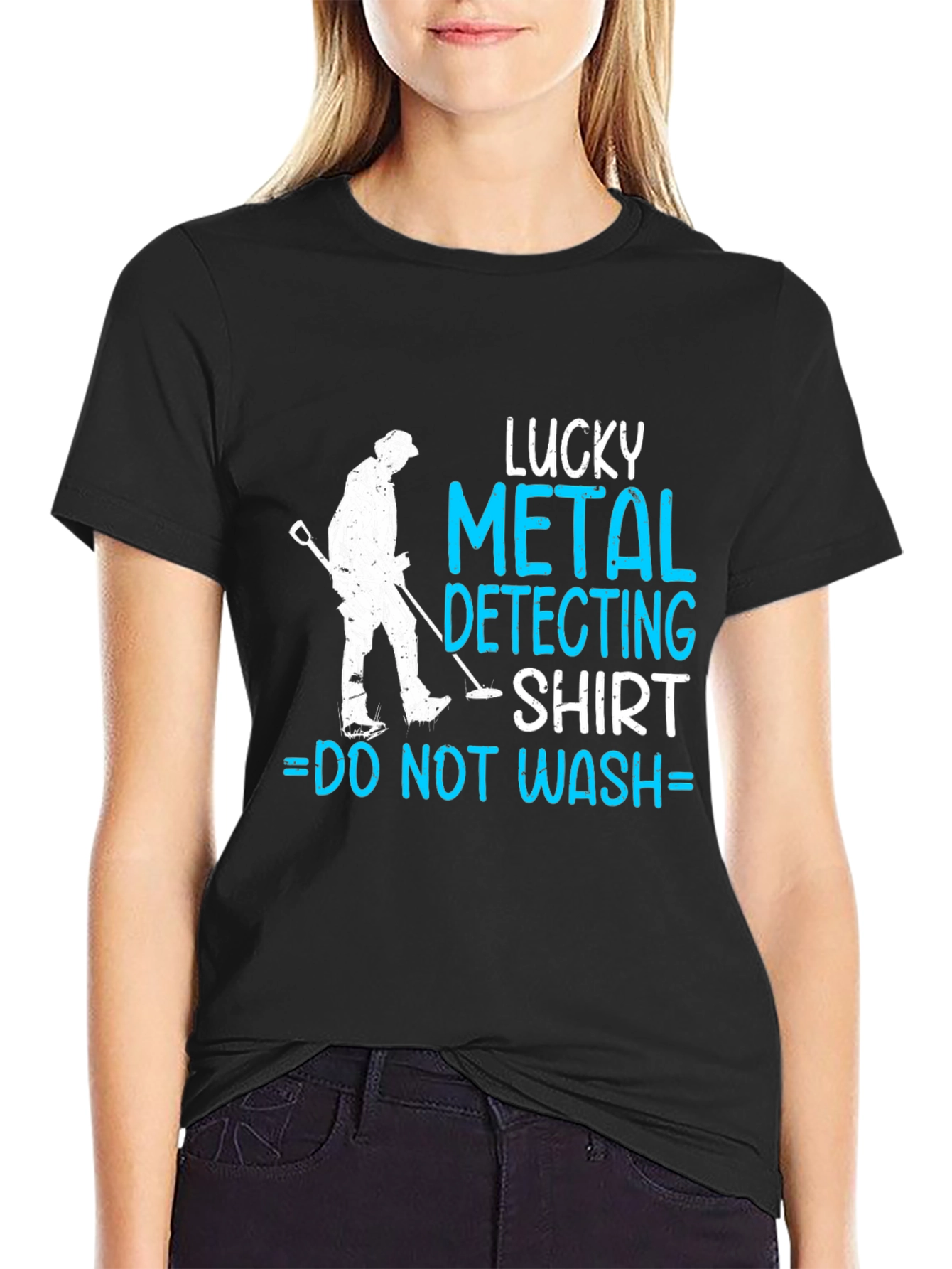 Black Lucky Metal Detecting Shirt view 2