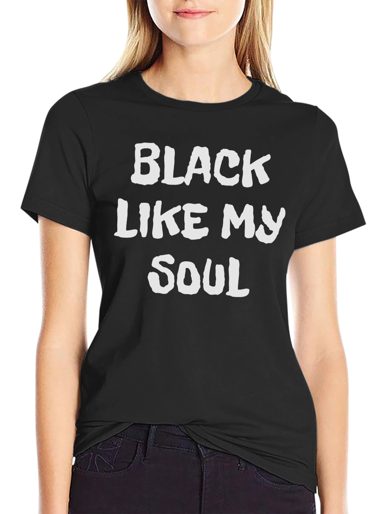 Black Black Like My Soul Graphic Tee view 2
