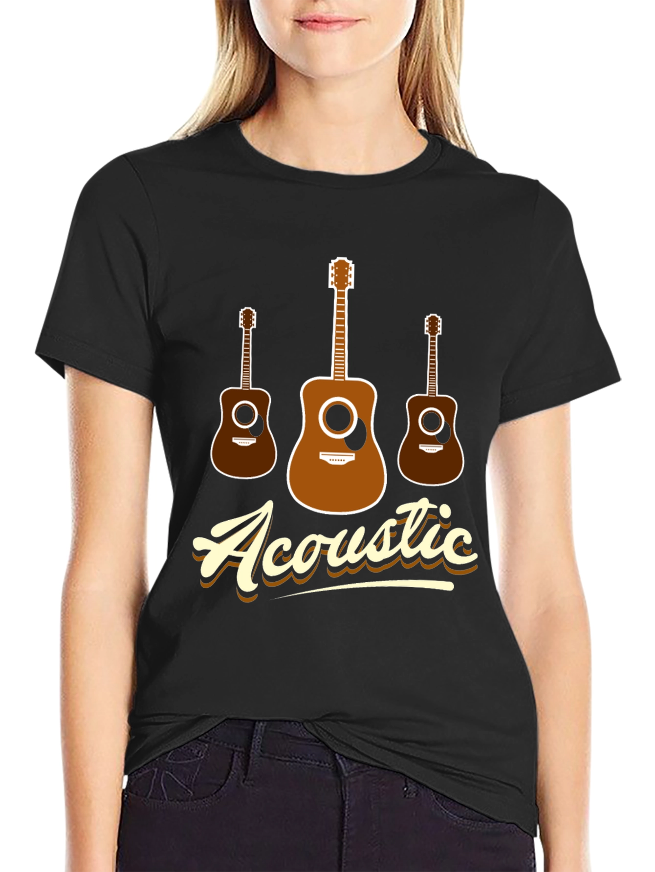 Acoustic Guitar T-Shirt - Music Lover Tee - 2