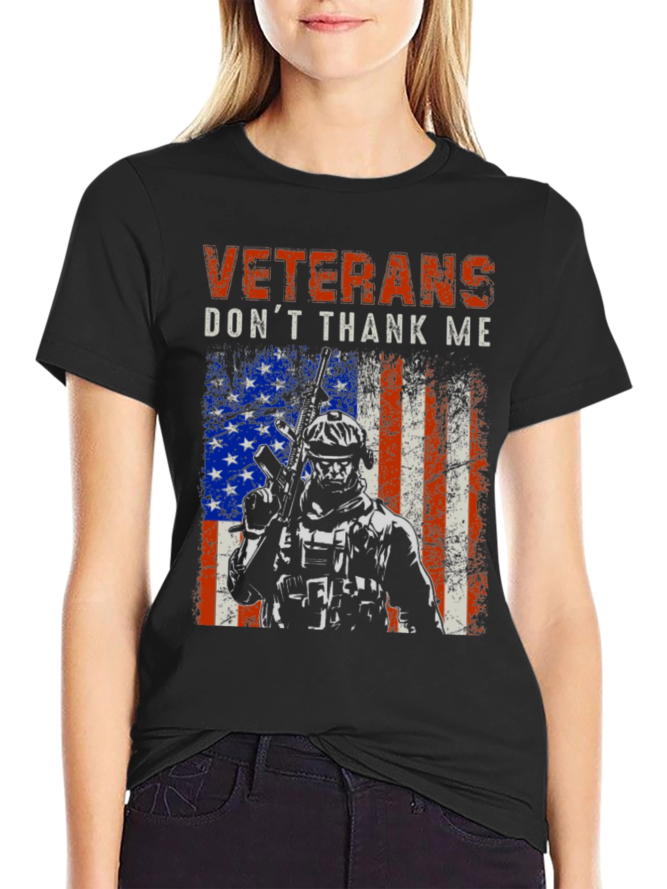Veterans Don't Thank Me T-Shirt - 2