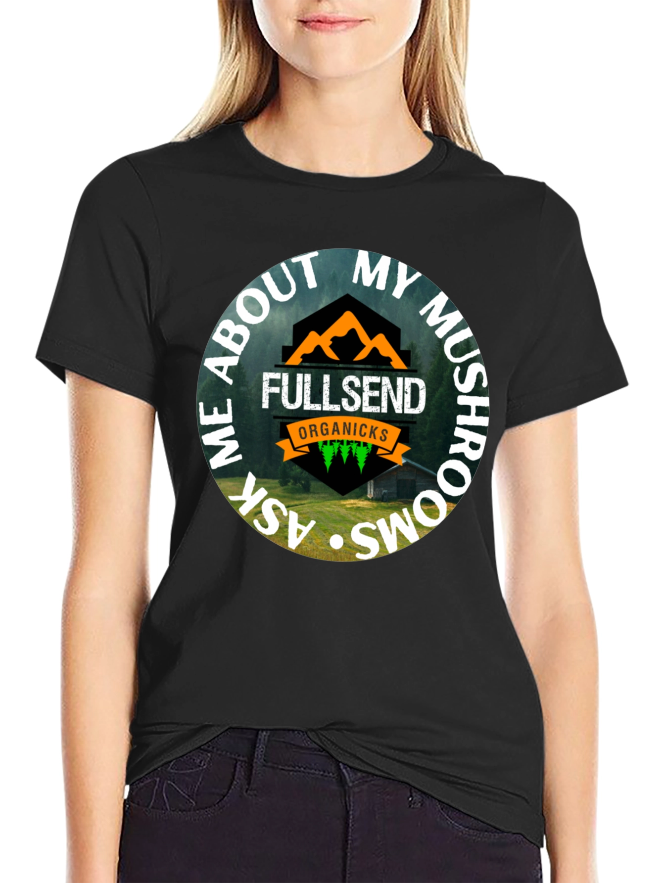 Fullsend Organicks Mushroom T-Shirt - 2
