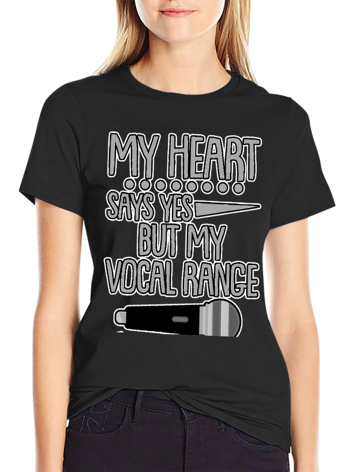 My Heart Says Yes Vocal Range Graphic T-Shirt - 2
