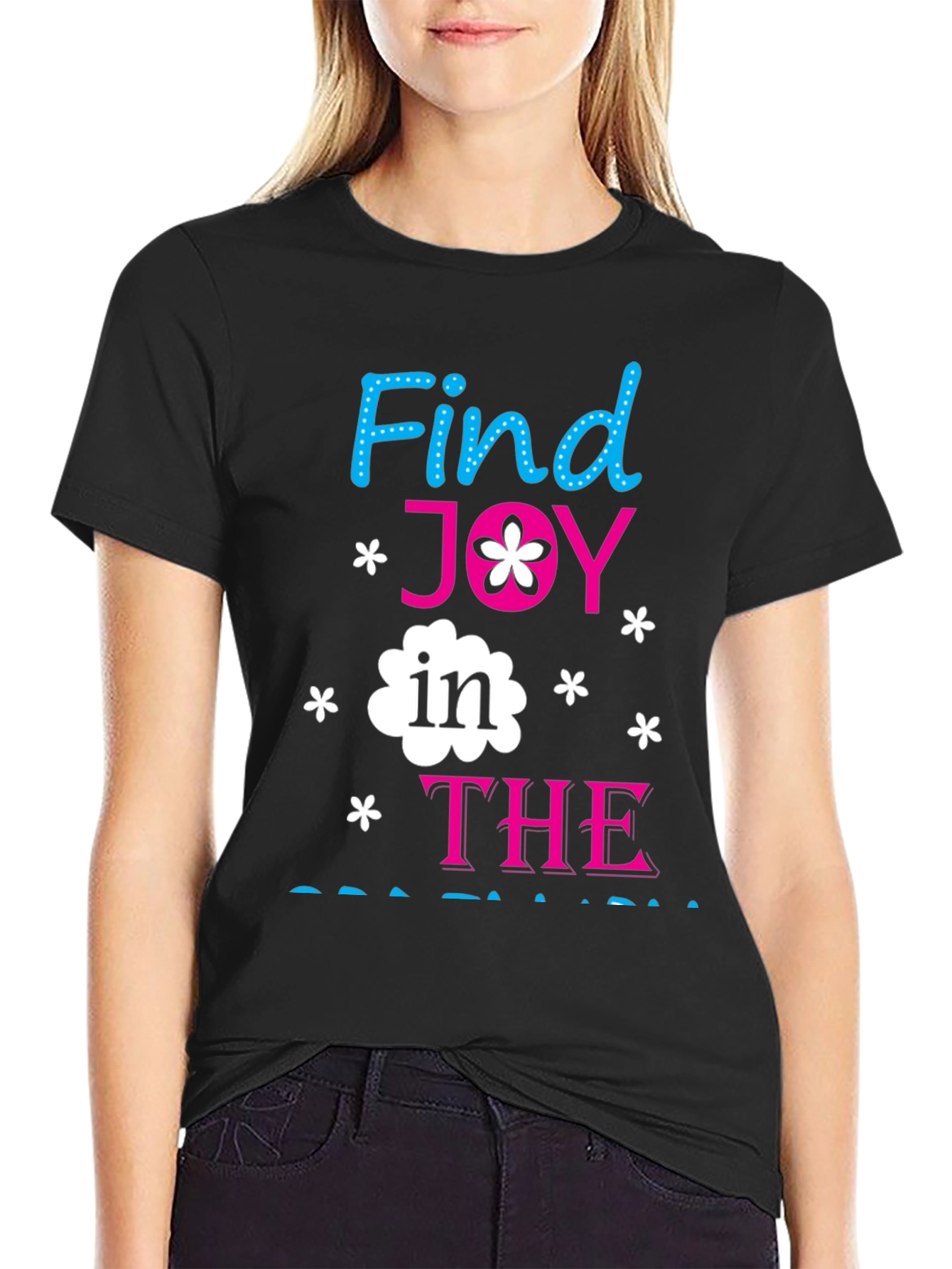 Black Find Joy in the Journey Graphic Tee view 2