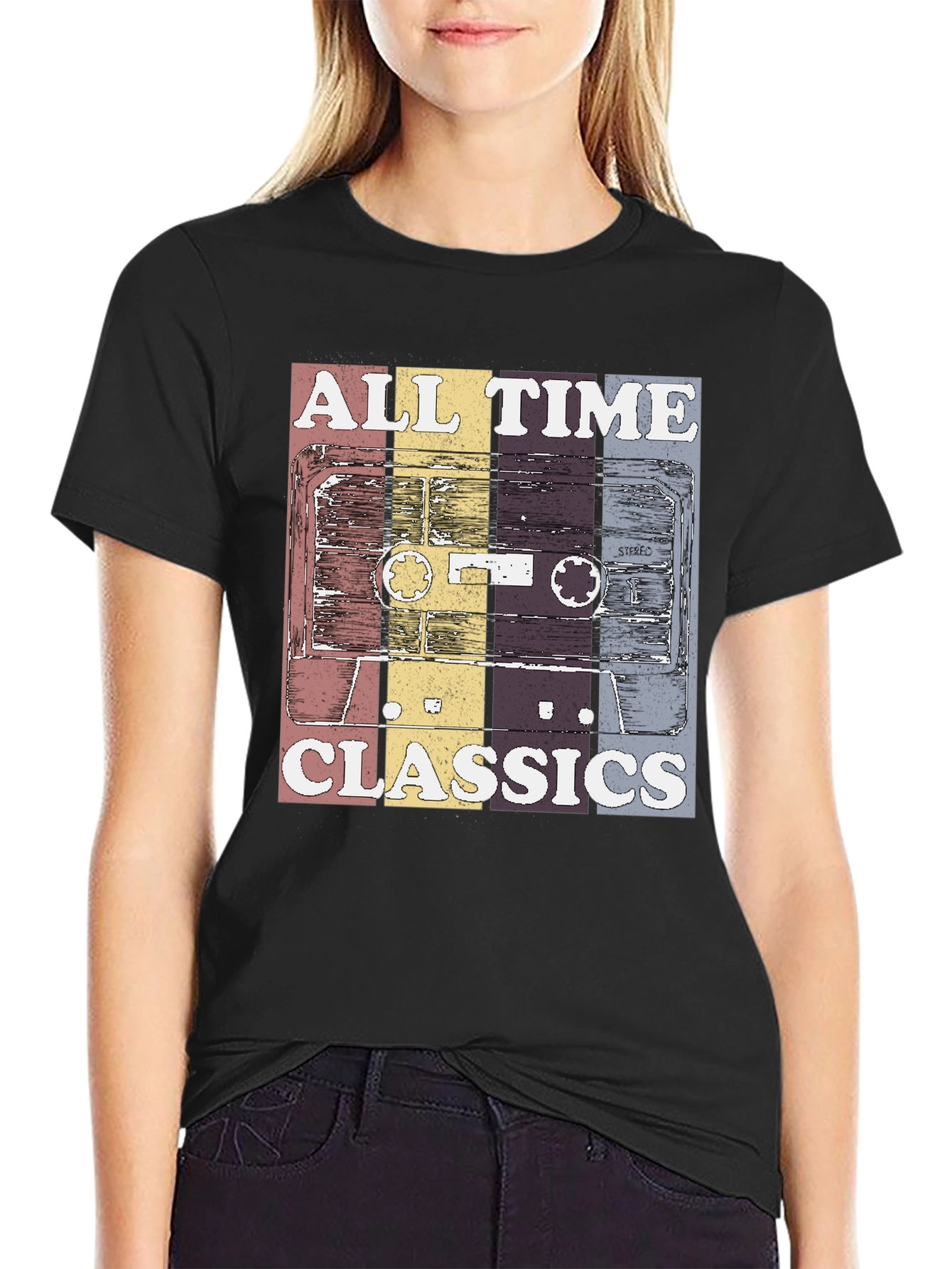 Black Retro "All Time Classics" Graphic Tee view 2