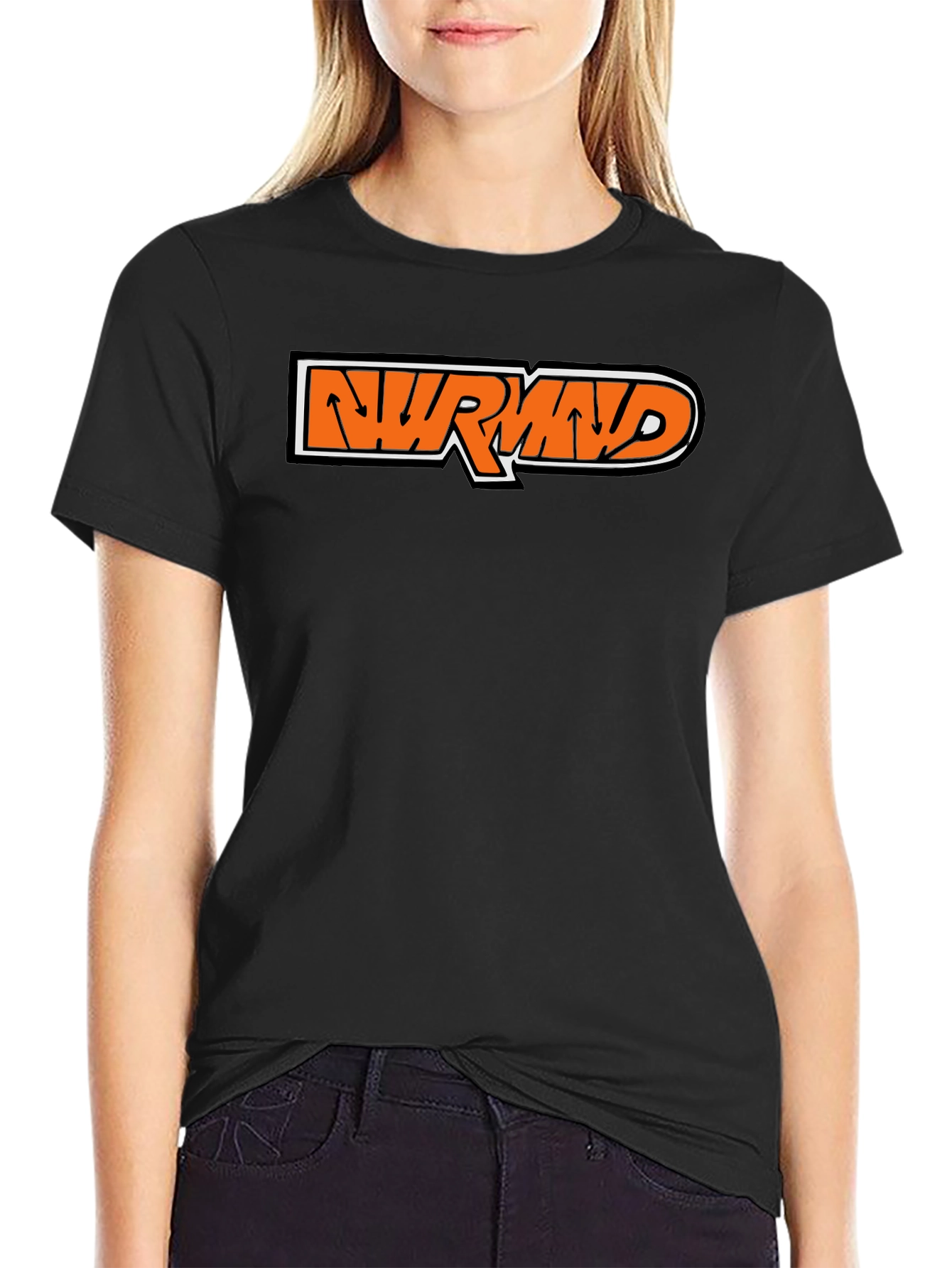 Black NURMND Graphic T-Shirt - Casual Black Tee view 2