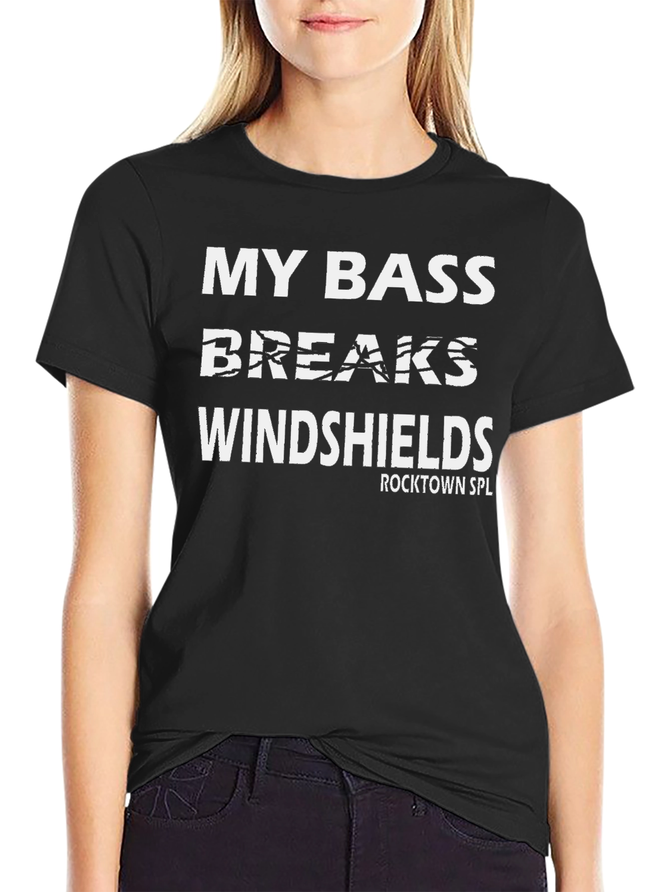 My Bass Breaks Windshields Black T-Shirt - 2