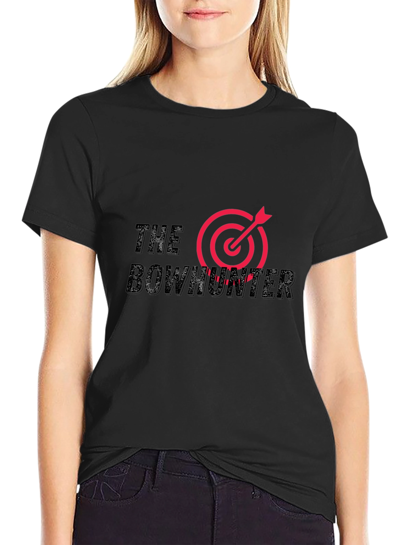 Black Bowhunter Target T-Shirt - Black view 2