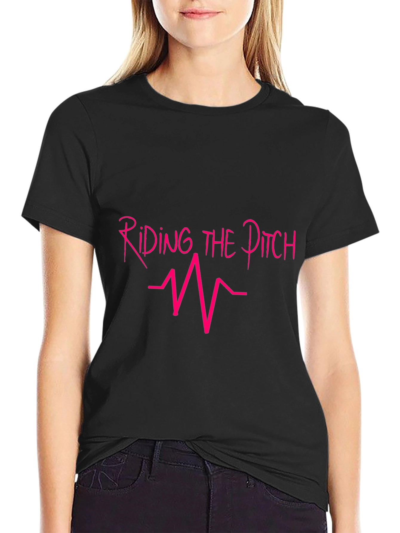 Black Riding the Pitch Black T-Shirt view 2