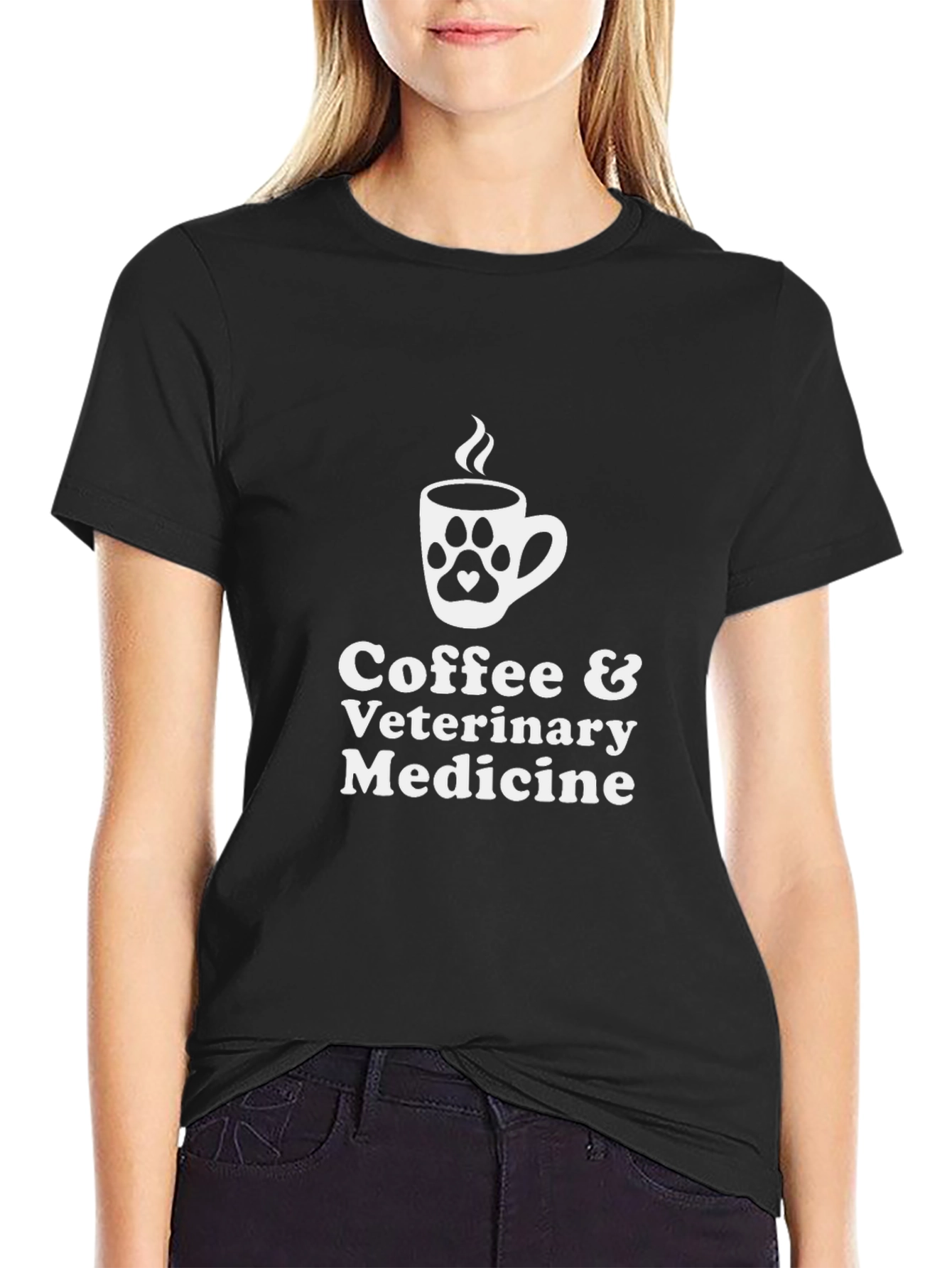 Coffee & Veterinary Medicine T-Shirt - Pet Lover Tee - 2