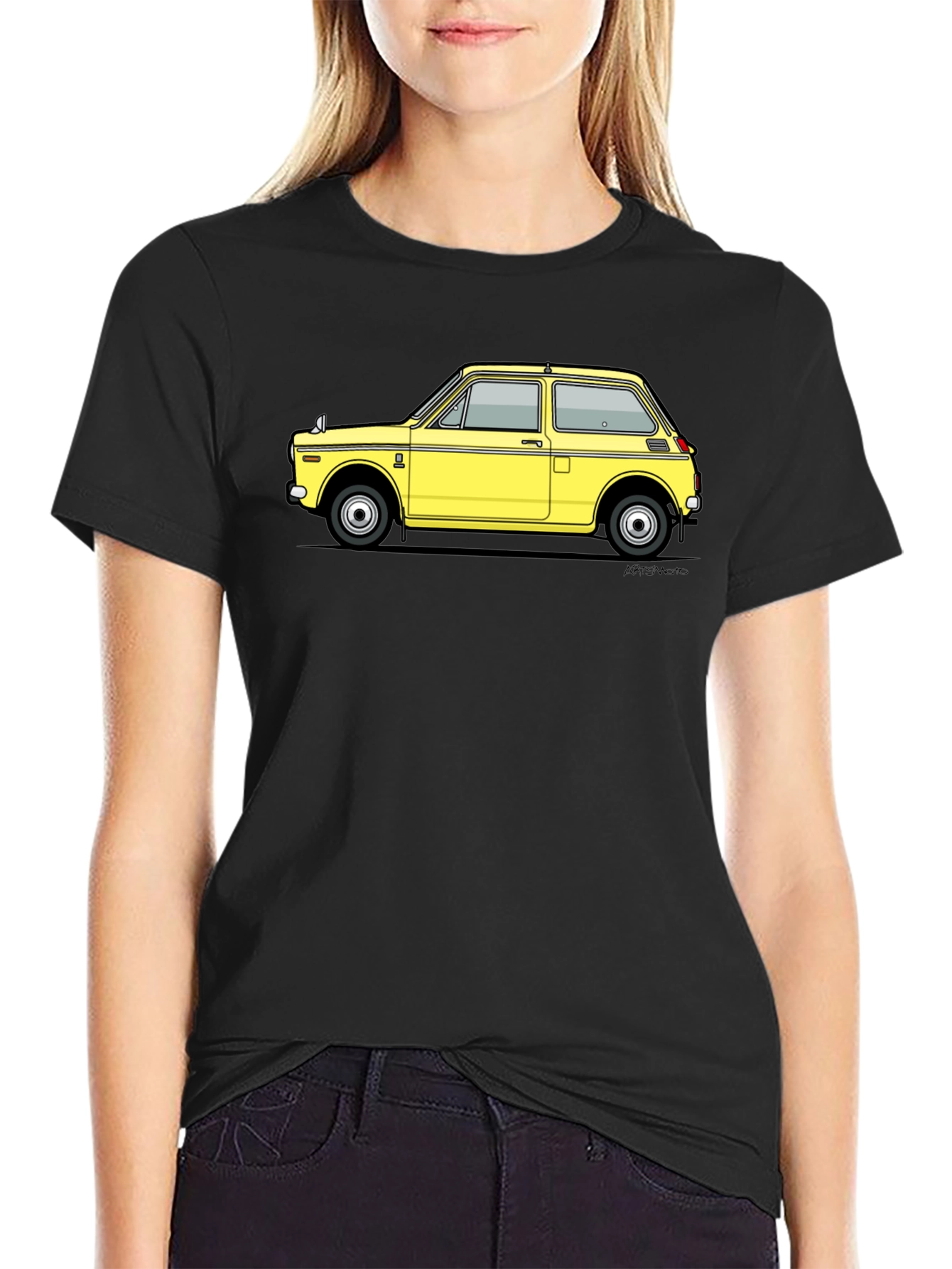 Black Retro Car Graphic T-Shirt - Stylish Auto Enthusiast Tee view 2