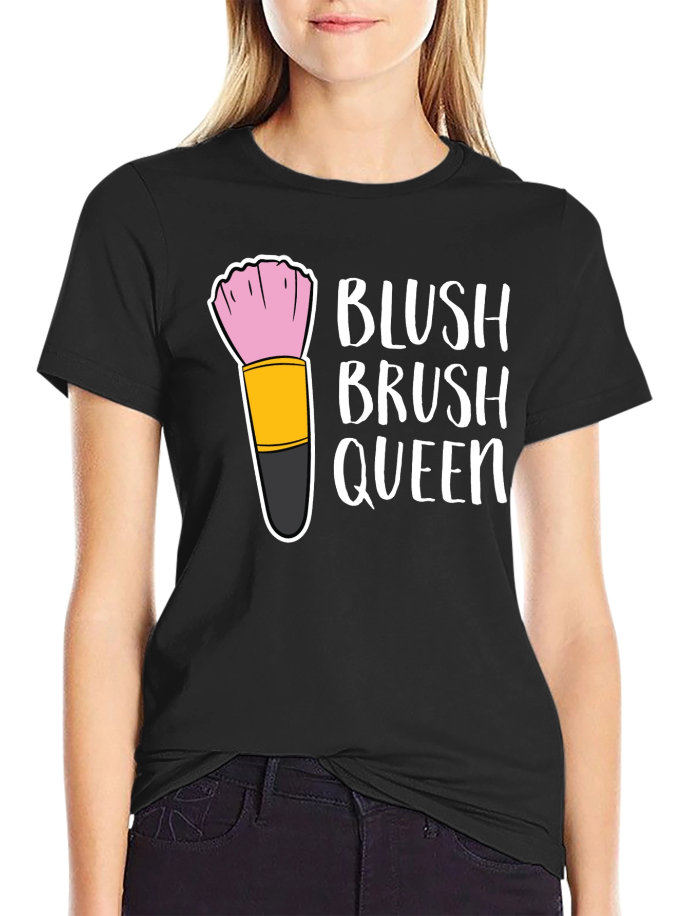 Black Blush Brush Queen Graphic Tee view 2