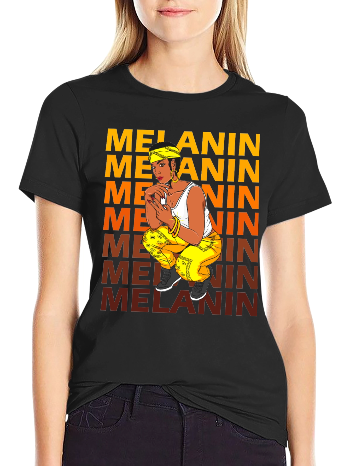 Black Melanin T-Shirt view 2