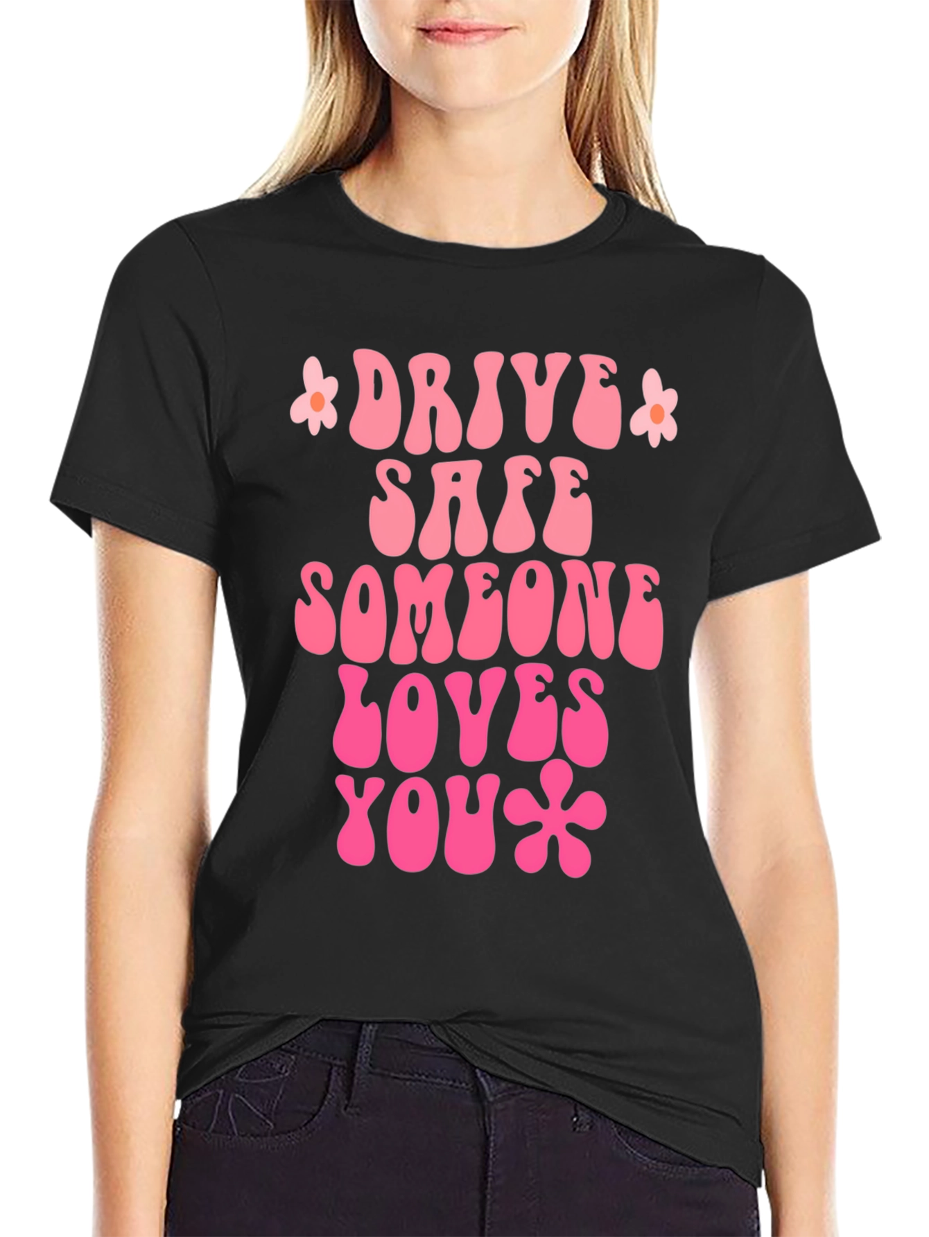 Black Drive Safe Graphic Tee - Retro Style view 2