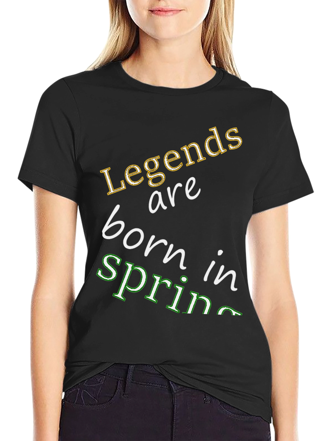 Black Legends are Born in Spring Graphic Tee view 2