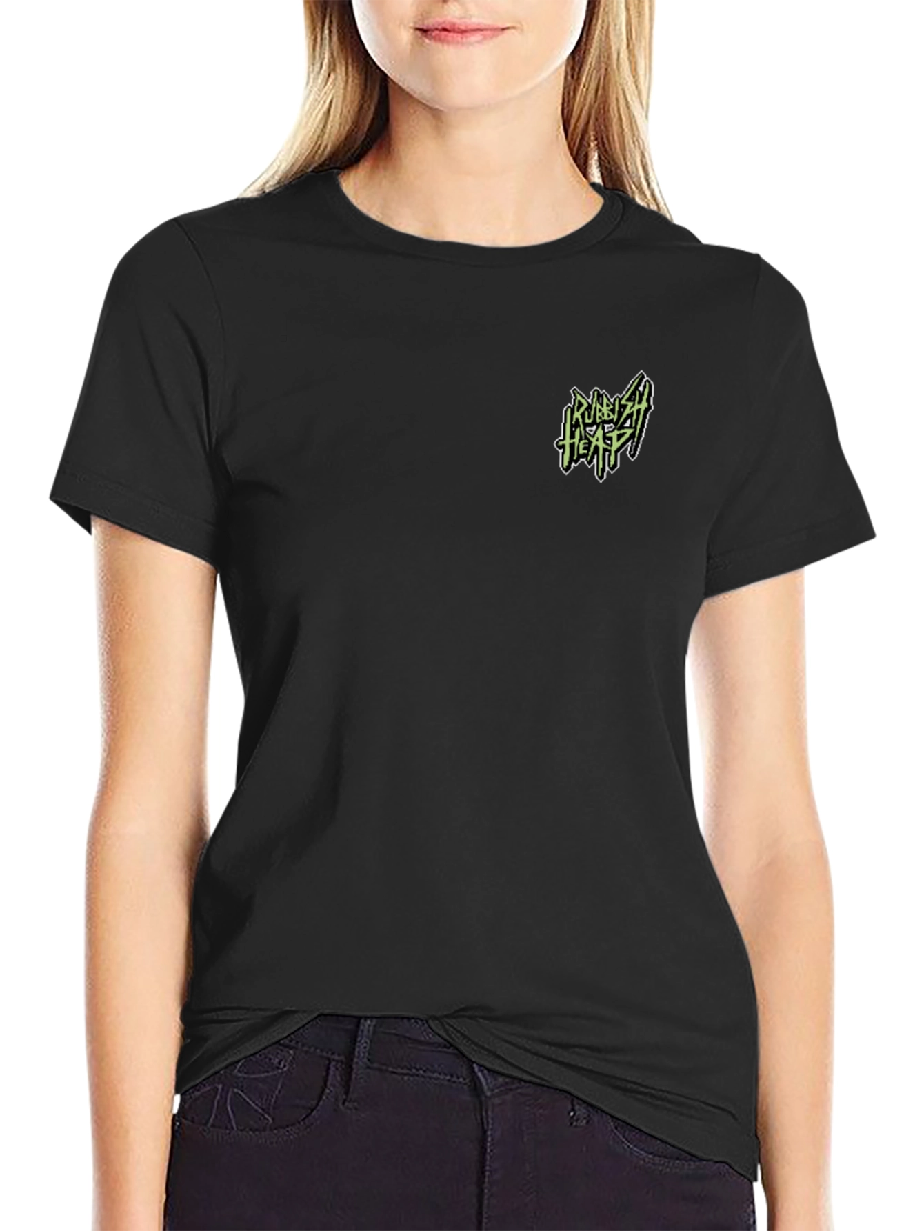 Rubbish Heap Black Graphic Tee - Trendy Casual Wear - 2