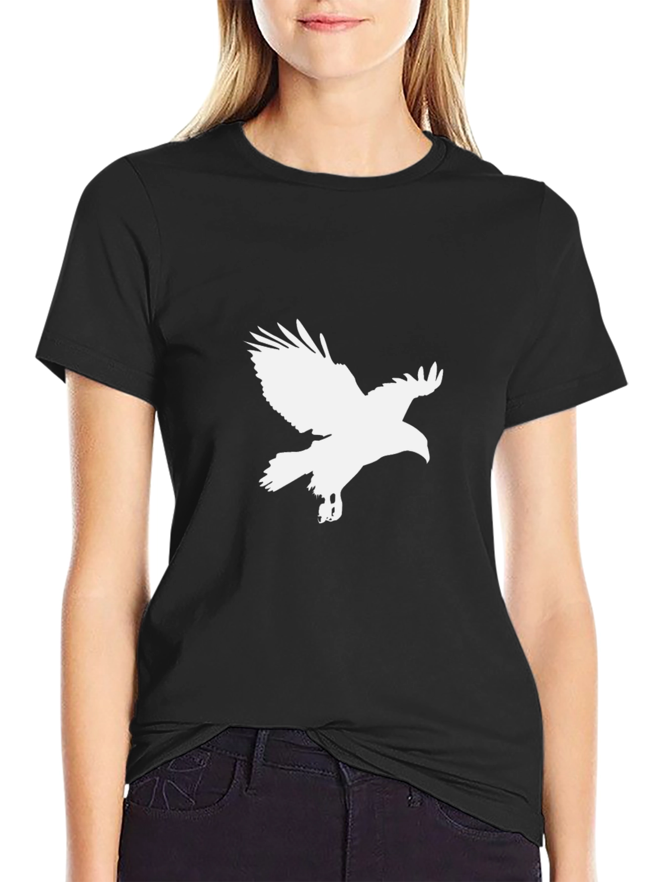 Black Eagle Graphic Black T-Shirt view 2