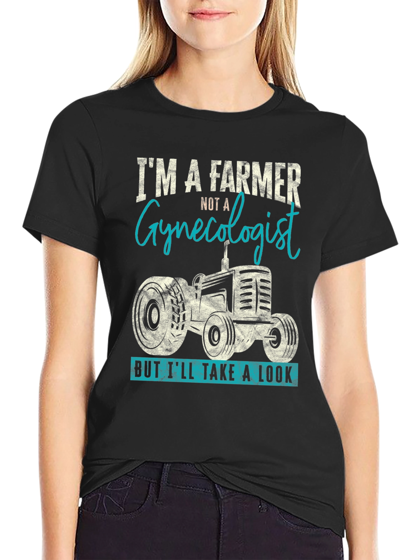 Black Farmer Gynecologist Humor Graphic Tee view 2